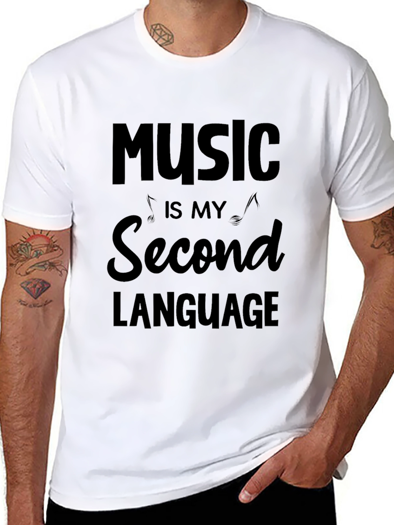 Music is My Second Language T-Shirt