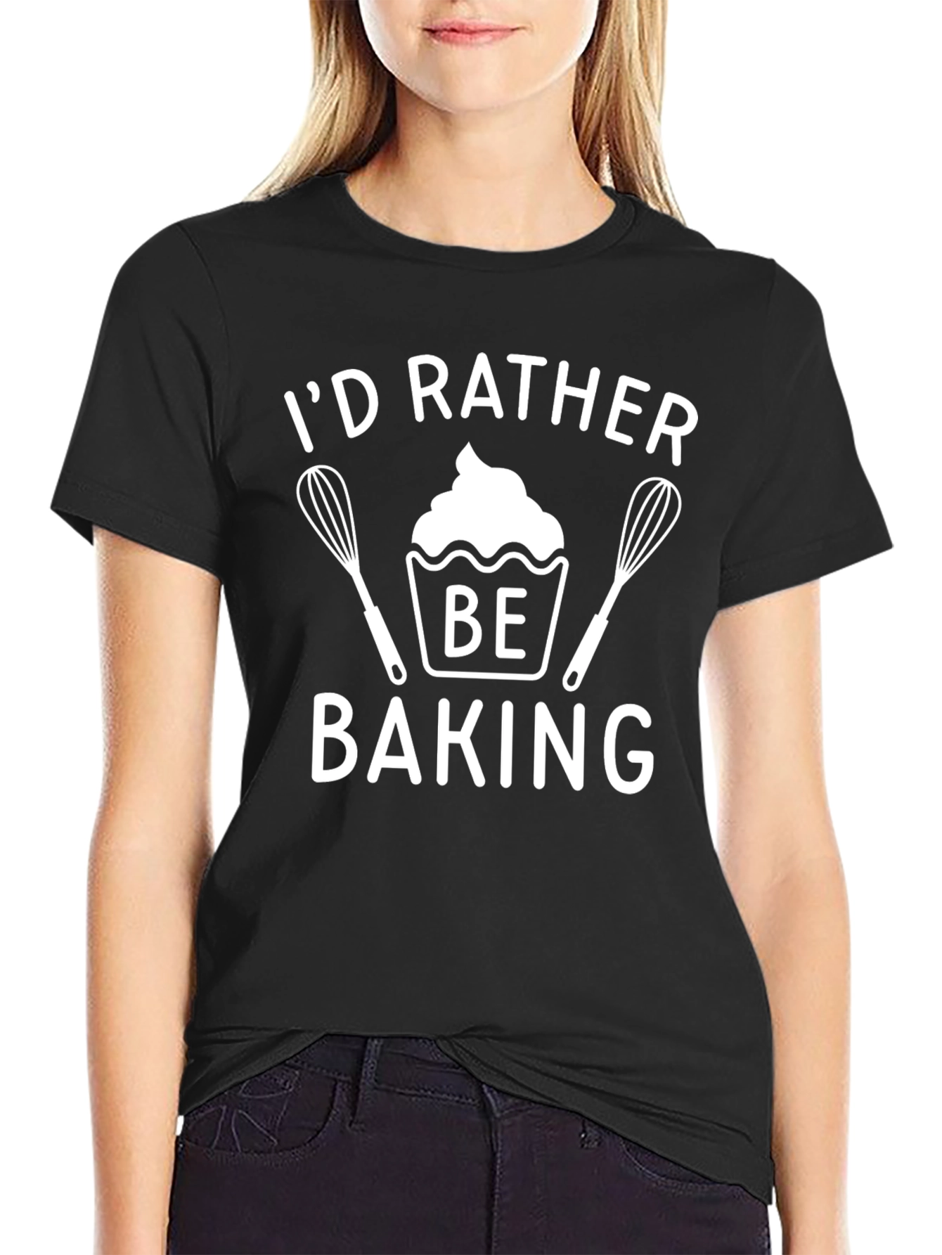 Id Rather Be Baking T-Shirt