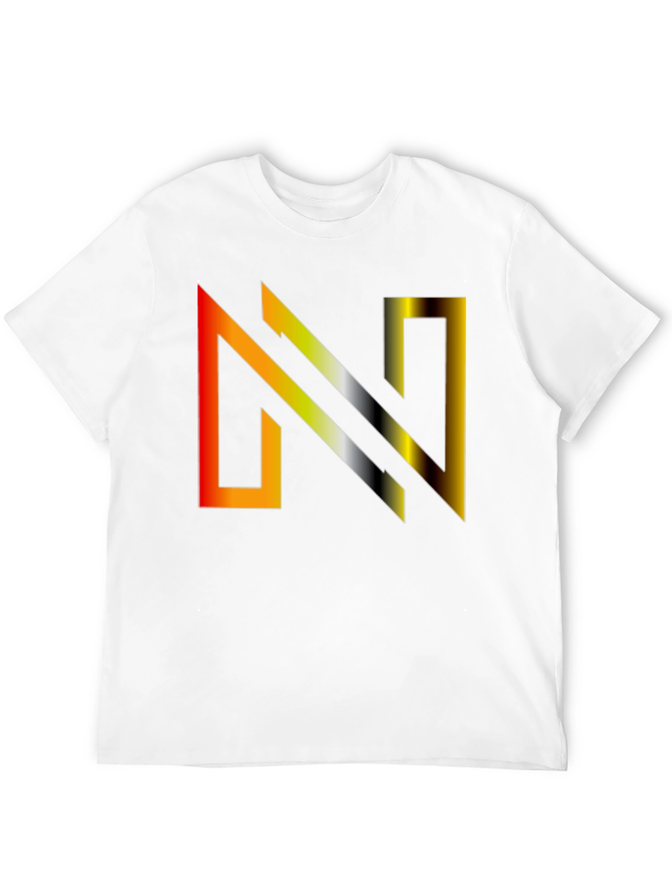 Gradient N Graphic Tee - Modern Style