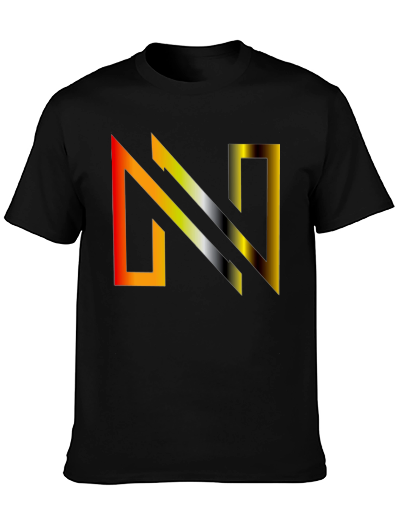 Gradient N Graphic Tee - Modern Style