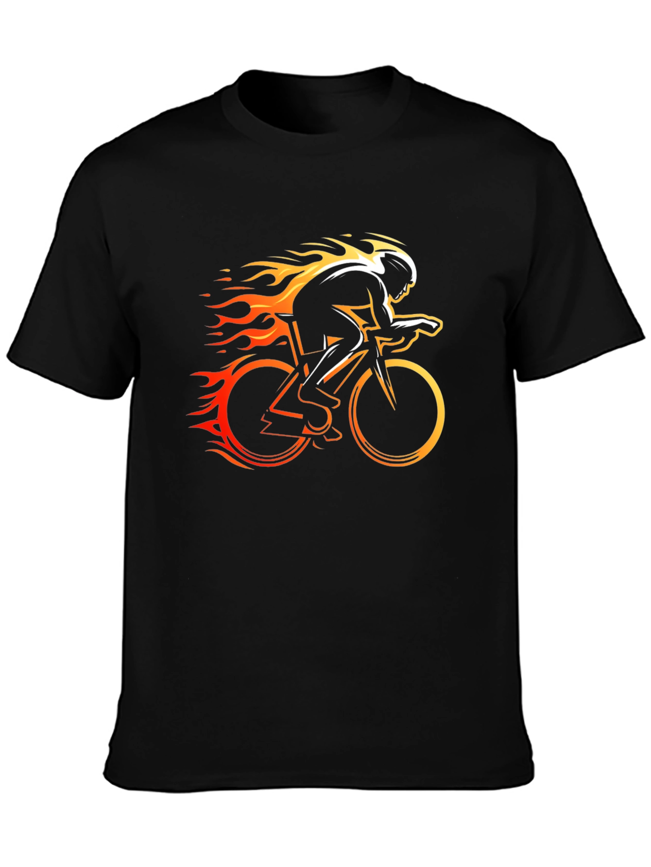 Burning Speed Cycling T-Shirt - Black