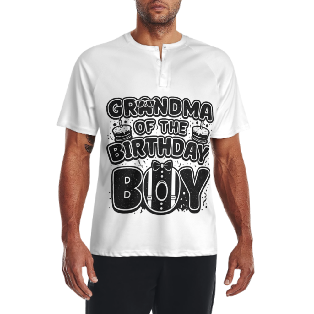 Grandma Of The Birthday Boy Shirt, Funny Family Birthday Graphic Tee, Retro Celebration Party T-Shirt, Cute Matching Birthday Outfit Top(z749)