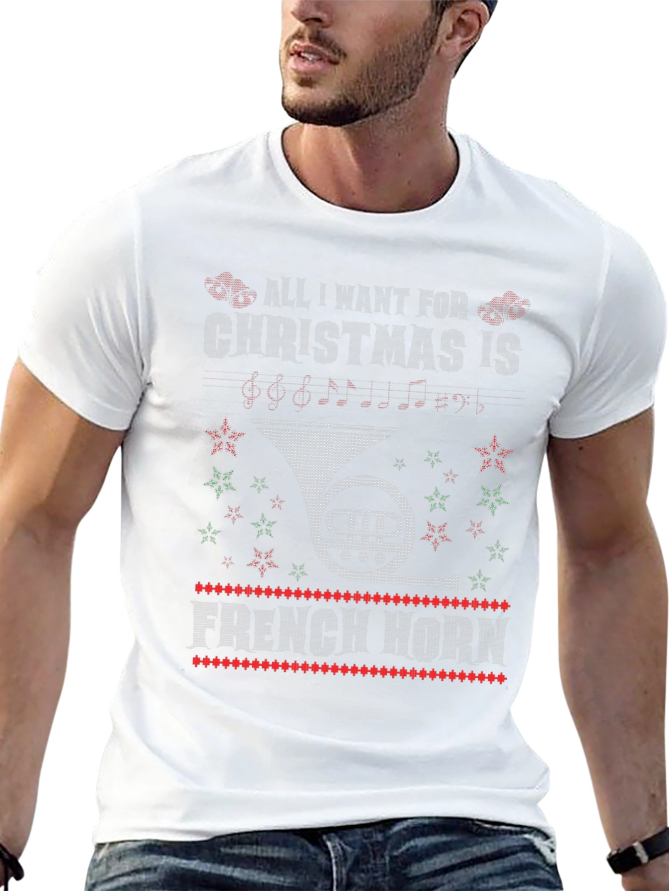 French Horn Christmas T-Shirt