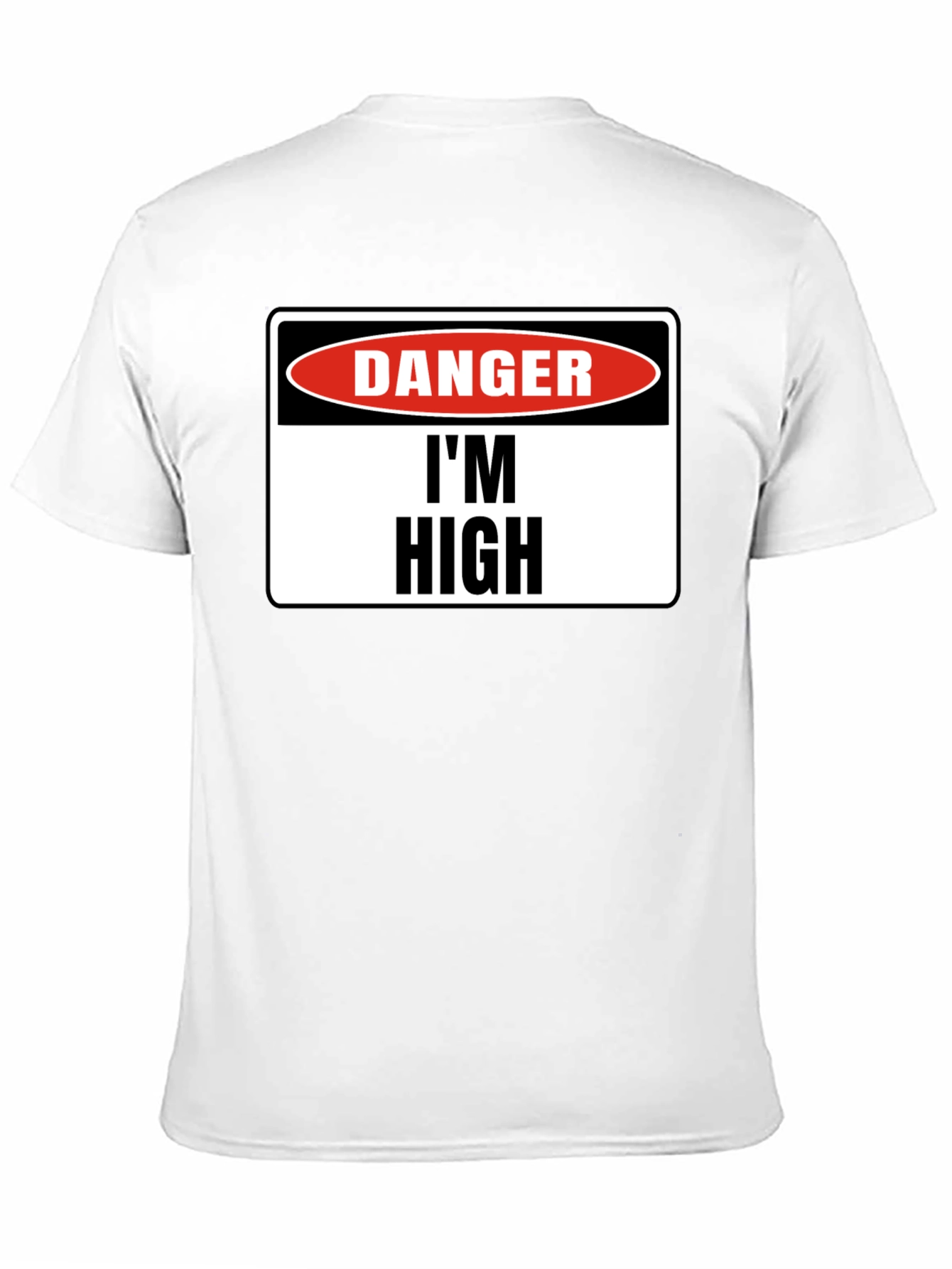 Danger Im High Graphic T-Shirt - Black Cotton Tee