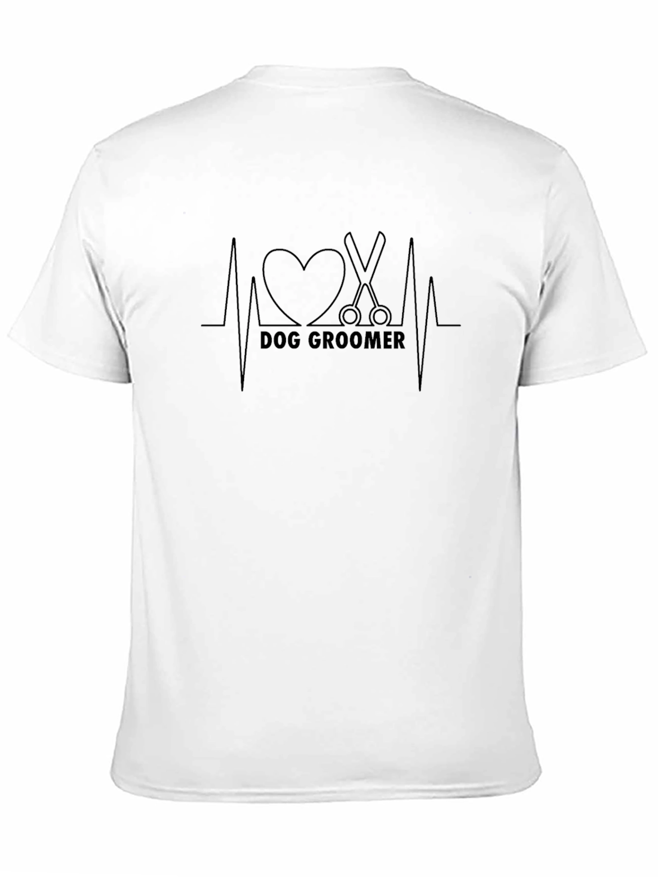 Dog Groomer Heartbeat T-Shirt