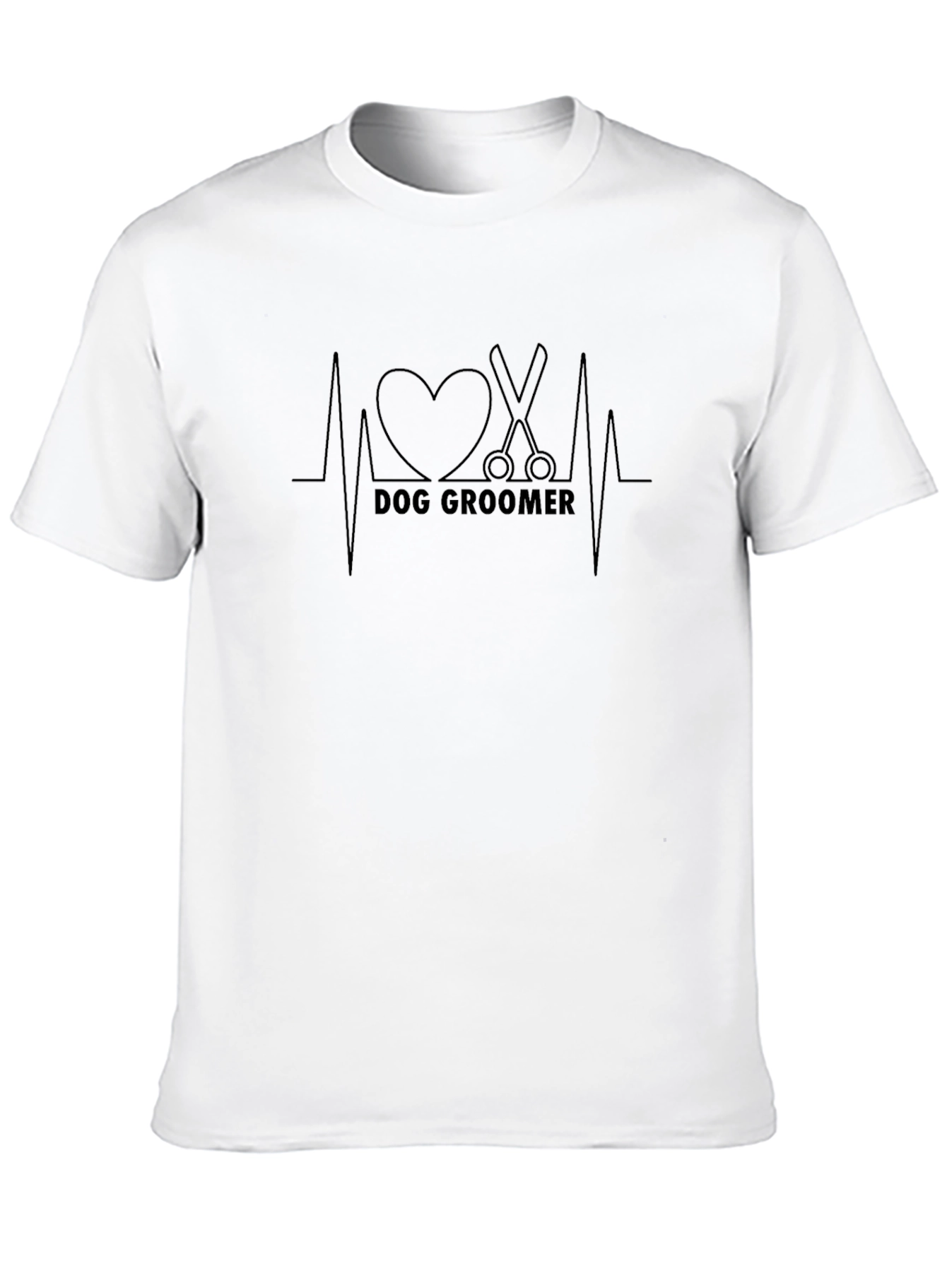 Dog Groomer Heartbeat T-Shirt