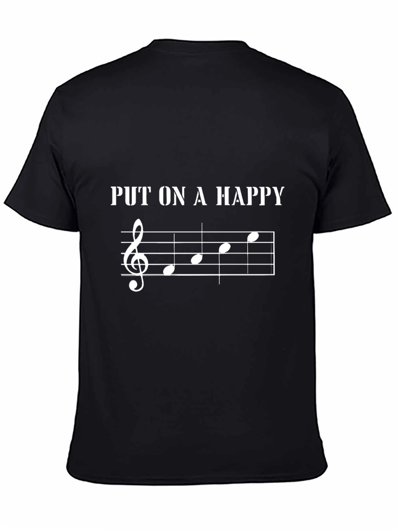 Musical T-Shirt: Put On A Happy Design
