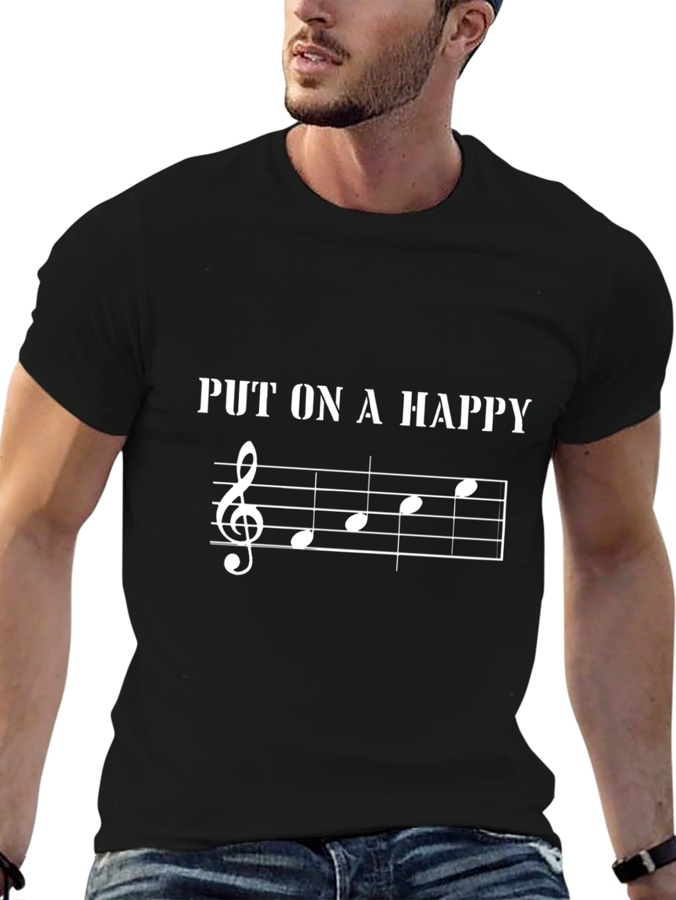 Musical T-Shirt: Put On A Happy Design