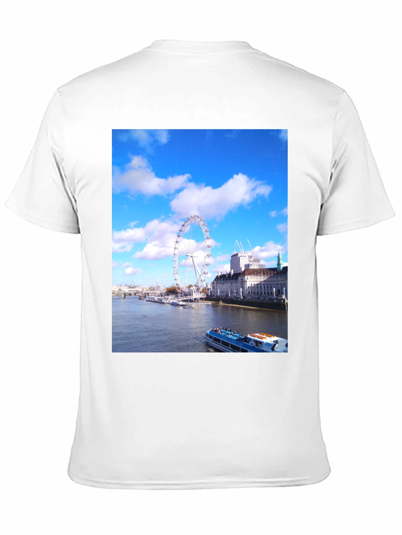 London Eye View Graphic T-Shirt - Tourist Souvenir Tee