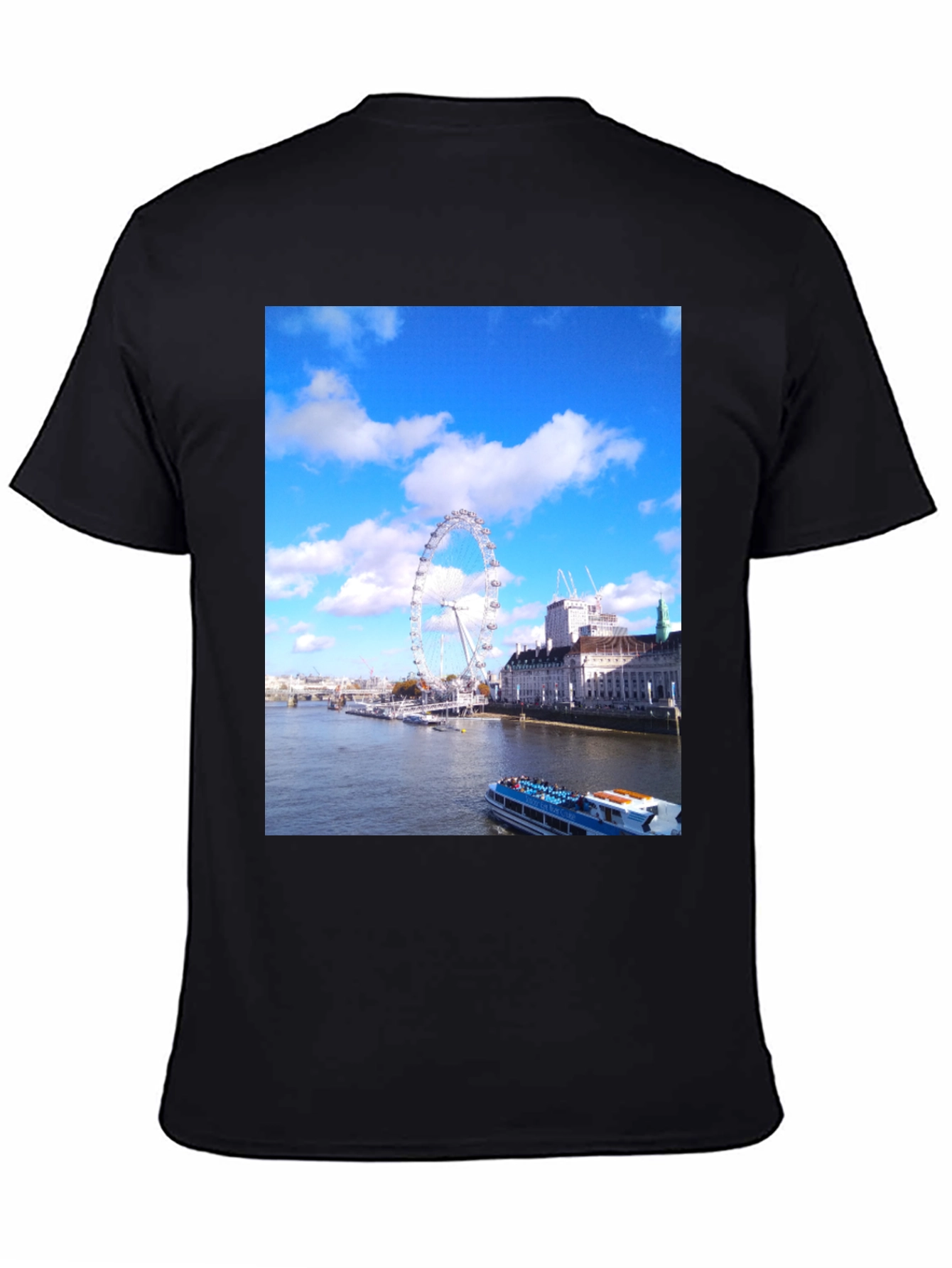 London Eye View Graphic T-Shirt - Tourist Souvenir Tee