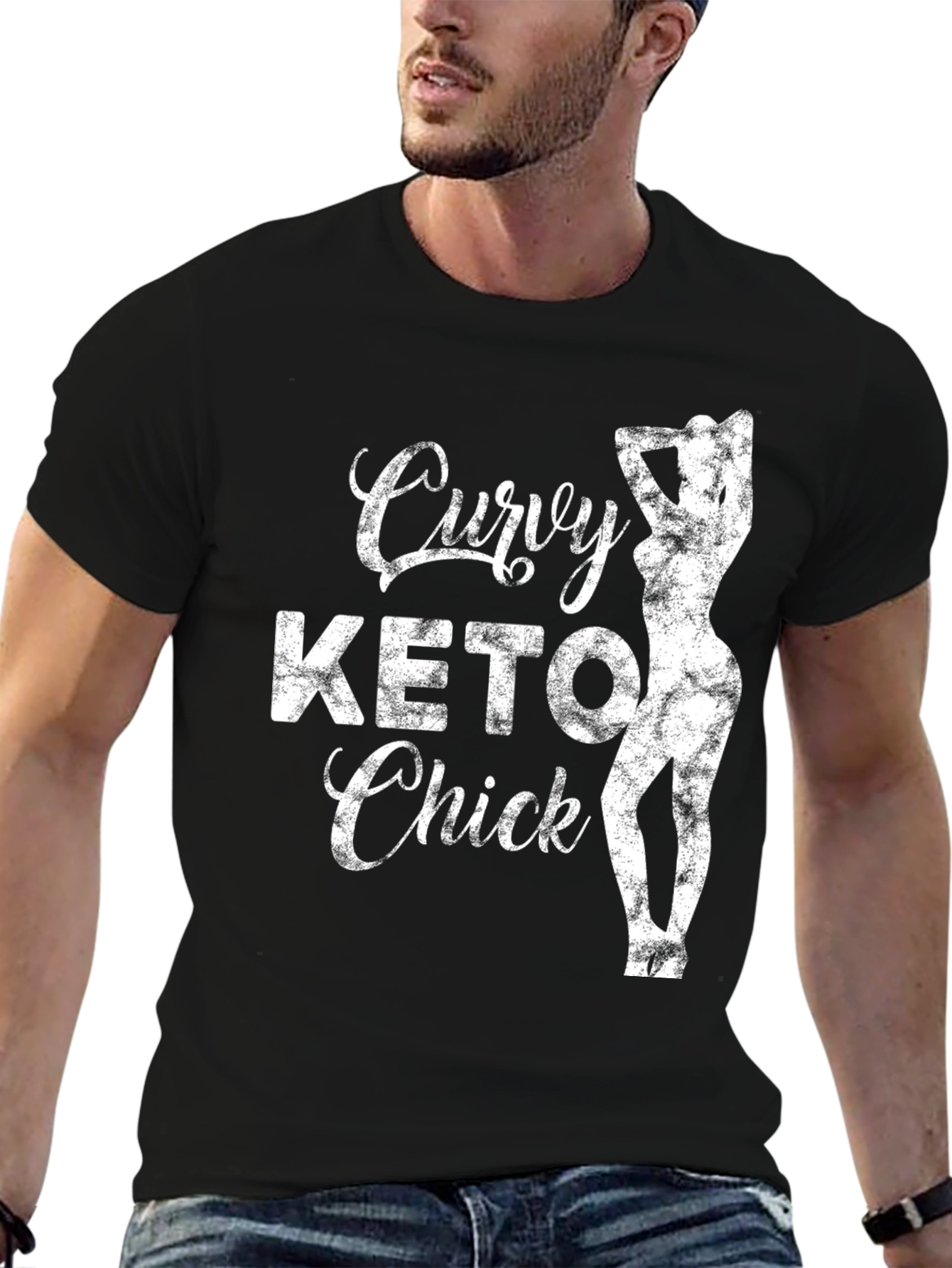 Curvy Keto Chick Graphic T-Shirt