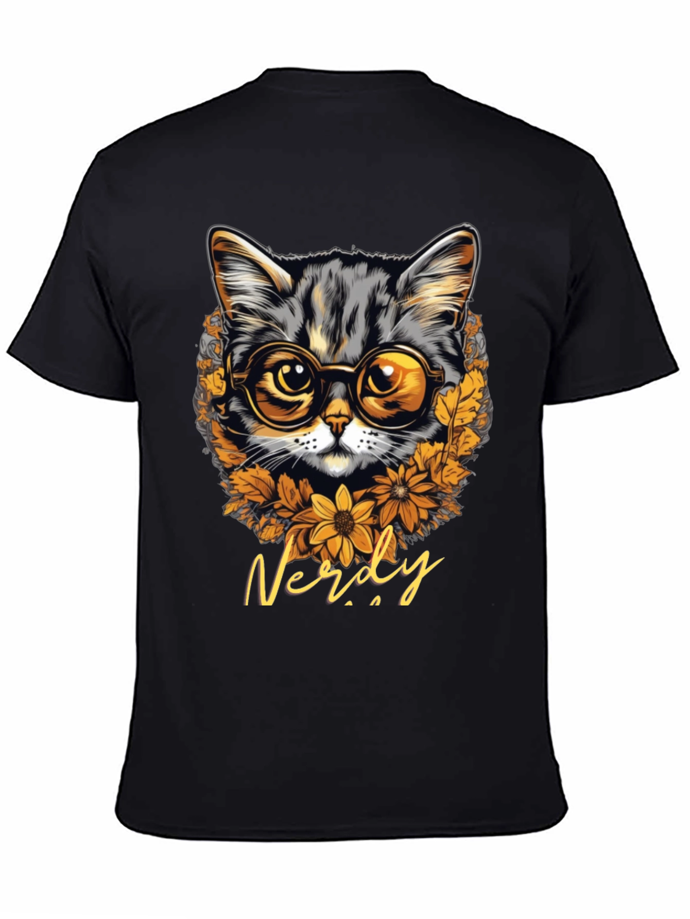 Nerdy Cat T-Shirt: Bookish Feline Style