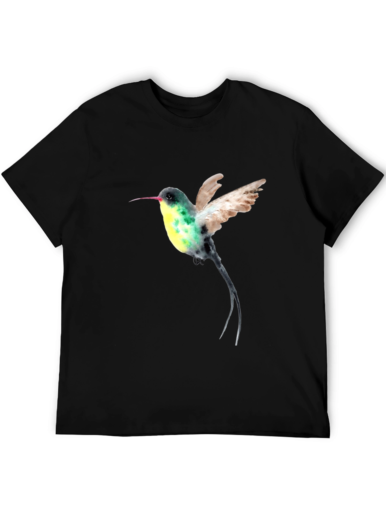 Hummingbird Graphic Black T-Shirt