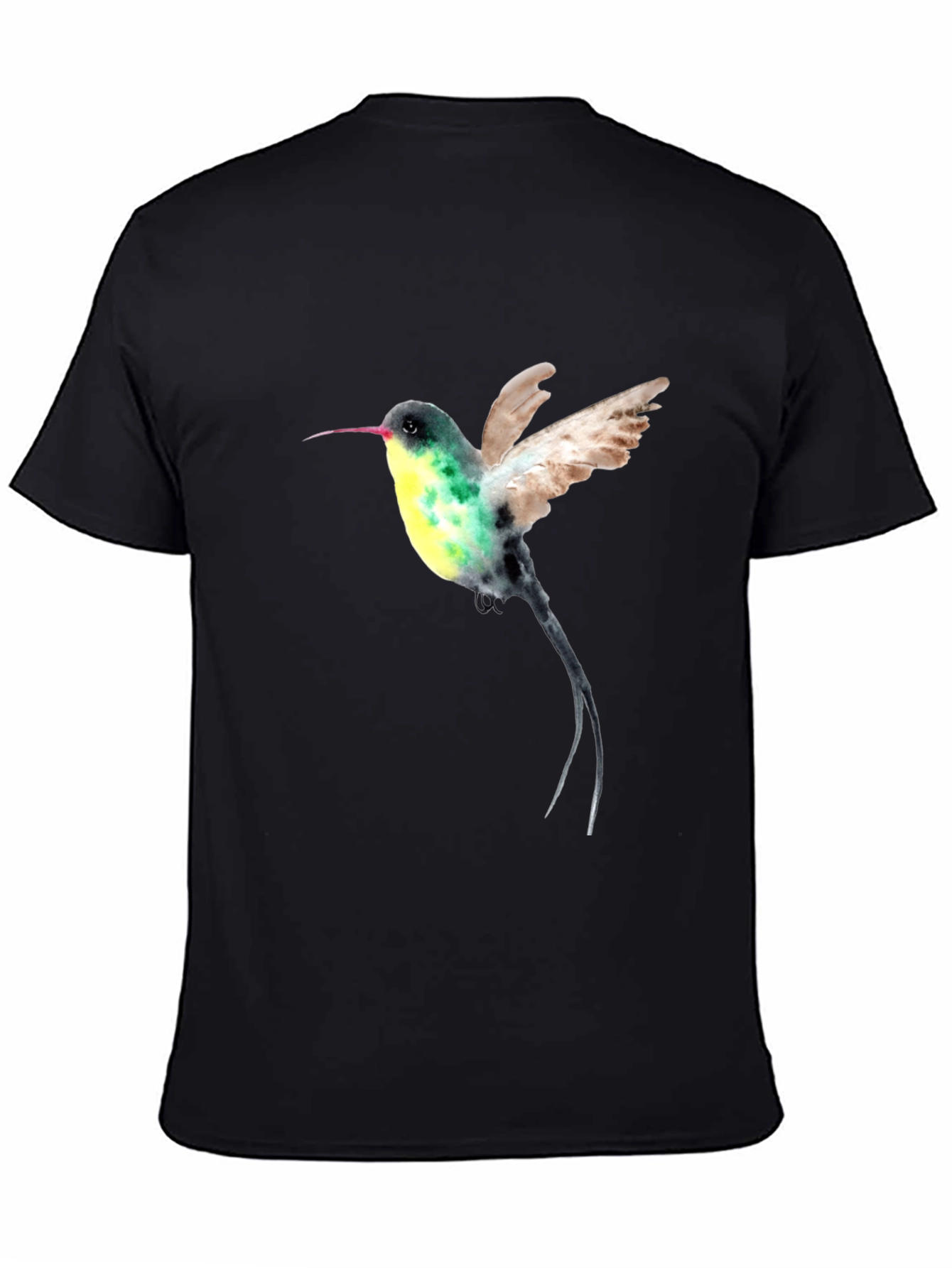 Hummingbird Graphic Black T-Shirt