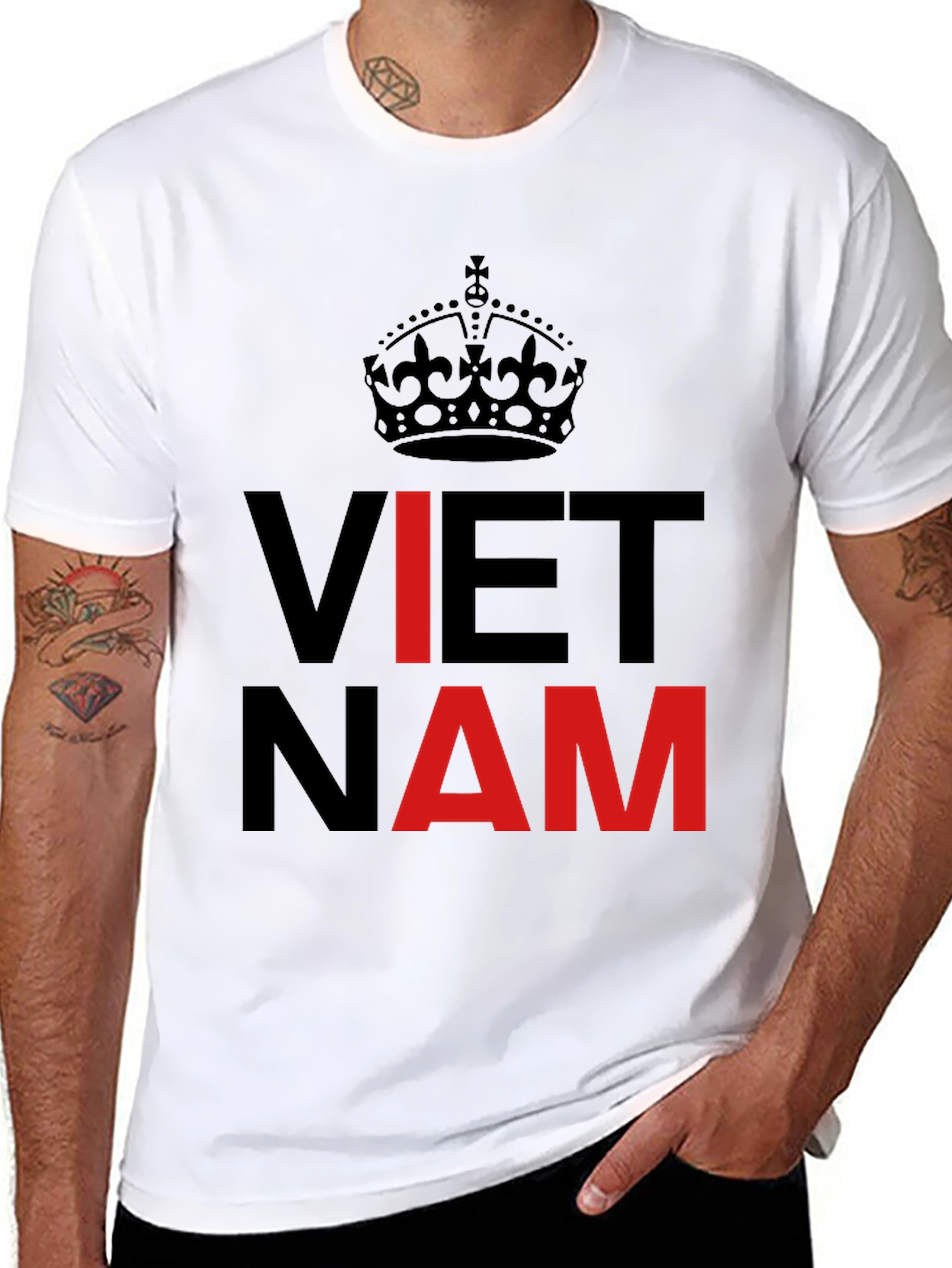 Vietnam T-Shirt Crown Keep Calm Style