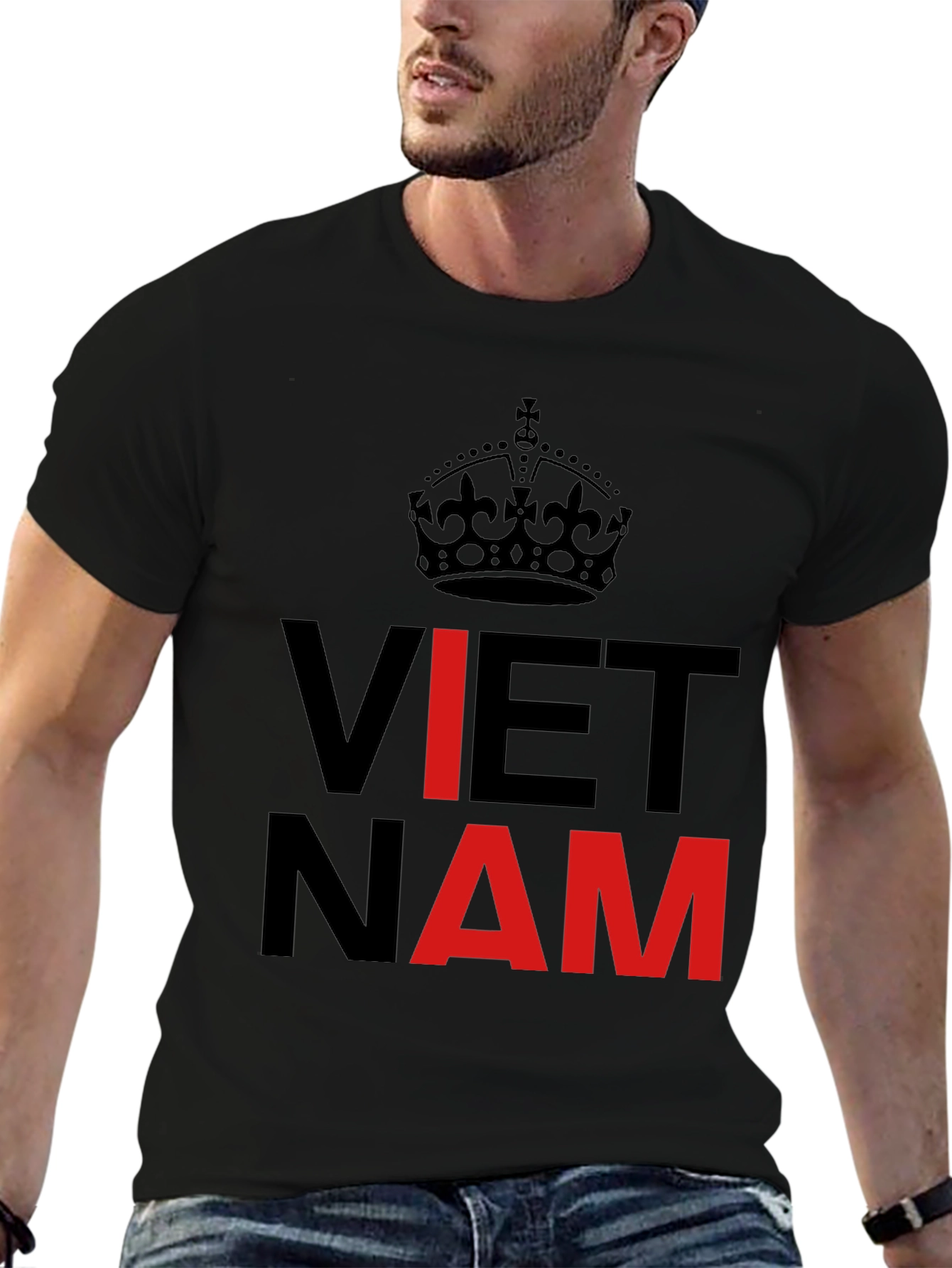 Vietnam T-Shirt Crown Keep Calm Style