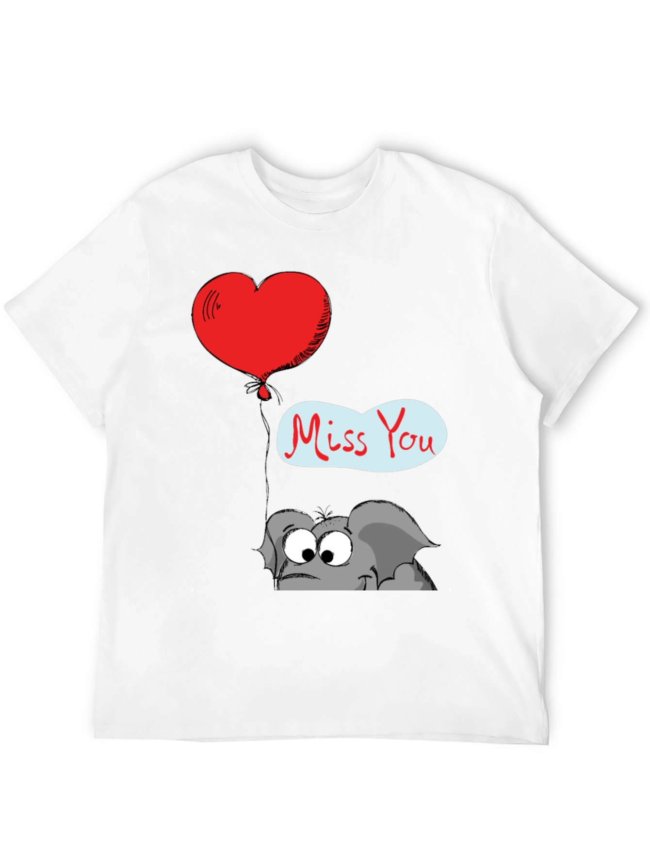 Cute Elephant Miss You T-Shirt