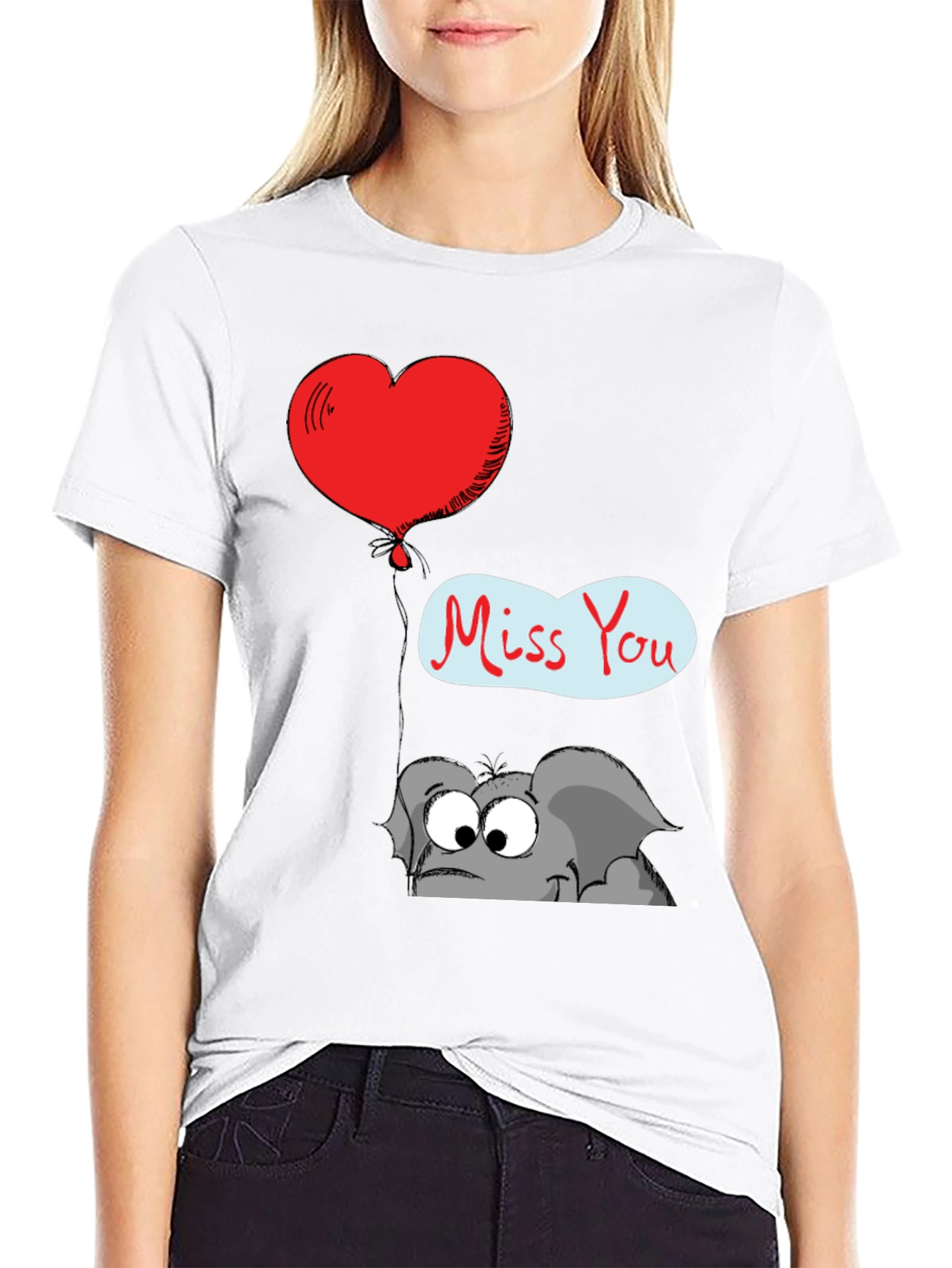Cute Elephant Miss You T-Shirt