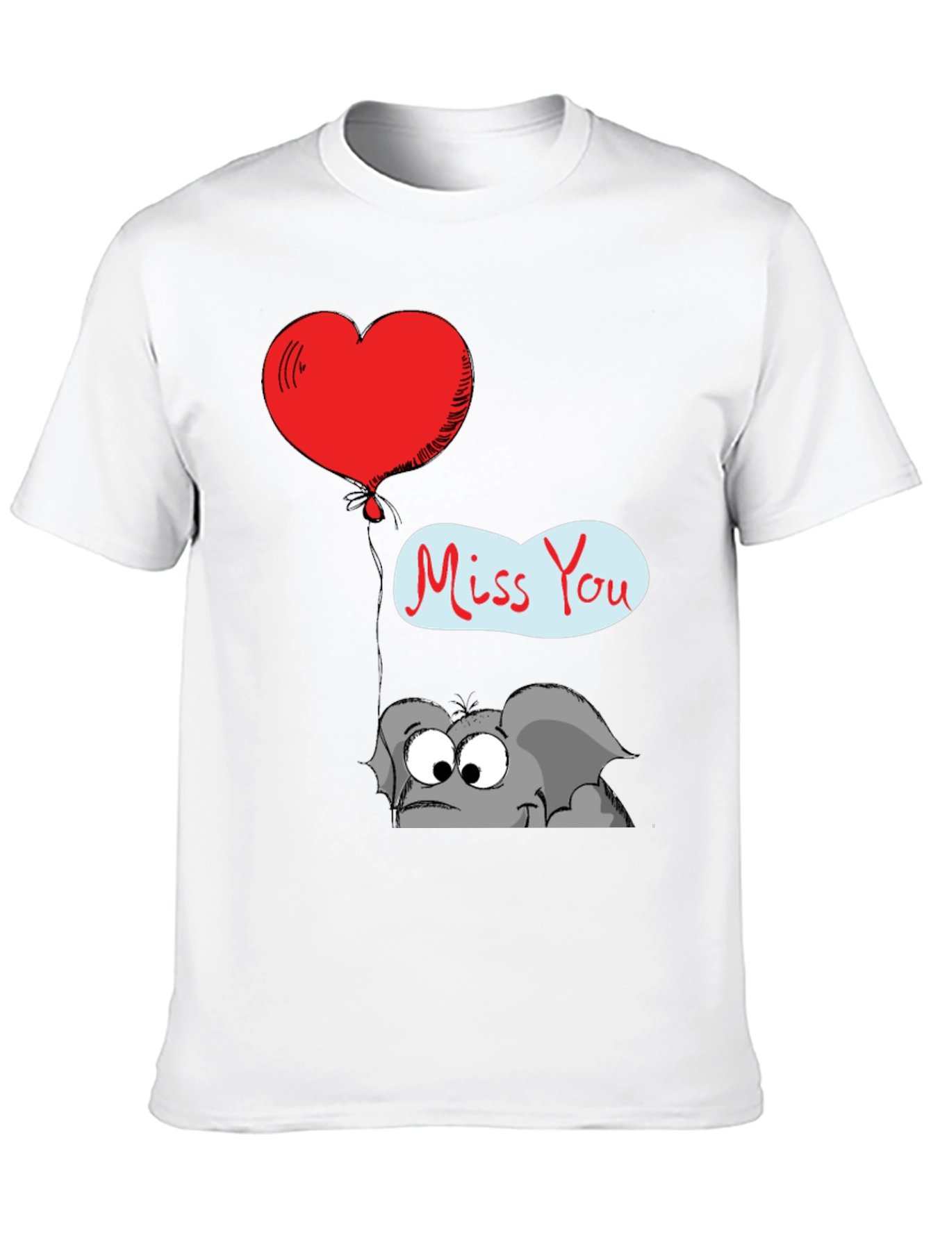 Cute Elephant Miss You T-Shirt