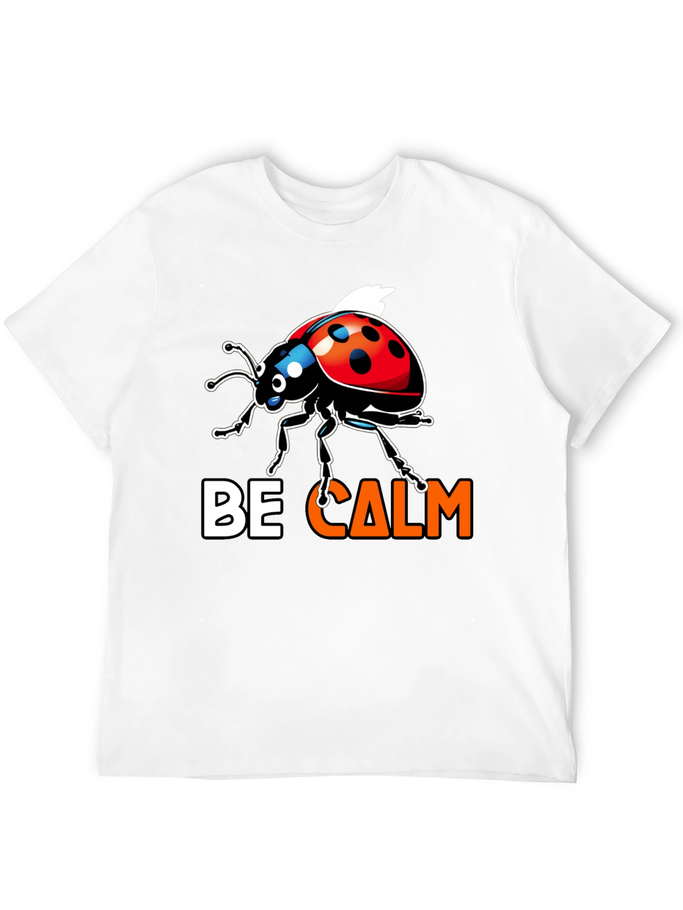 Be Calm Ladybug Graphic Tee