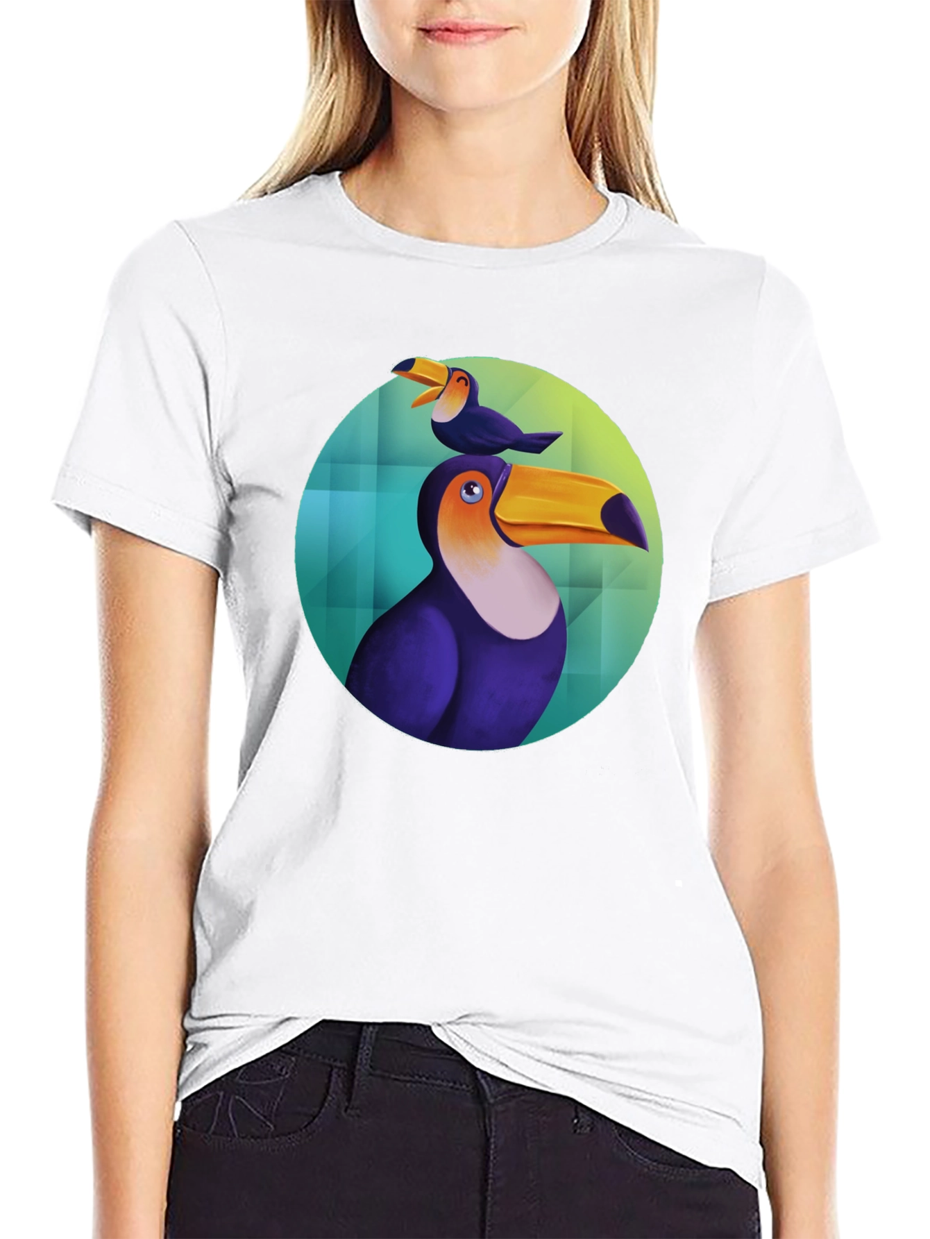 Toucan Graphic Black T-Shirt