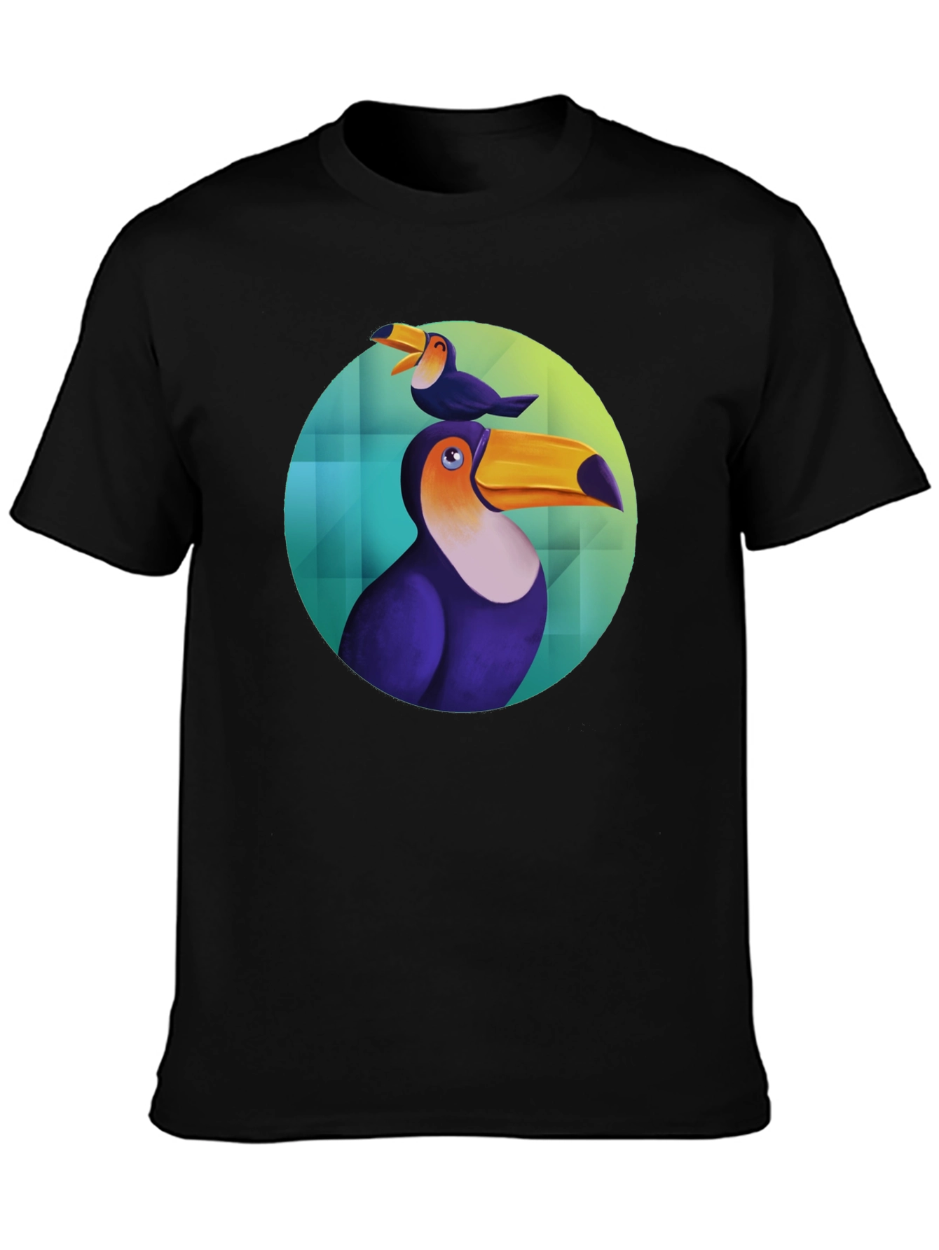 Toucan Graphic Black T-Shirt
