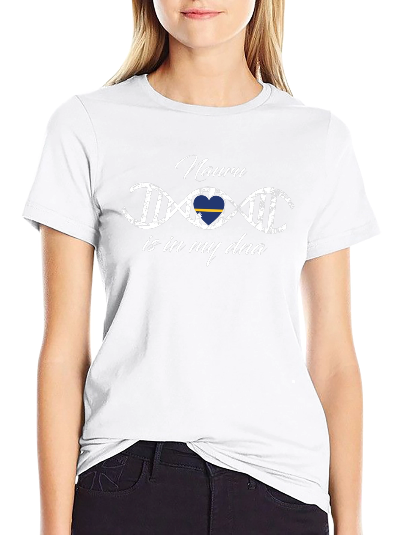 Nauru Is In My DNA Black T-Shirt