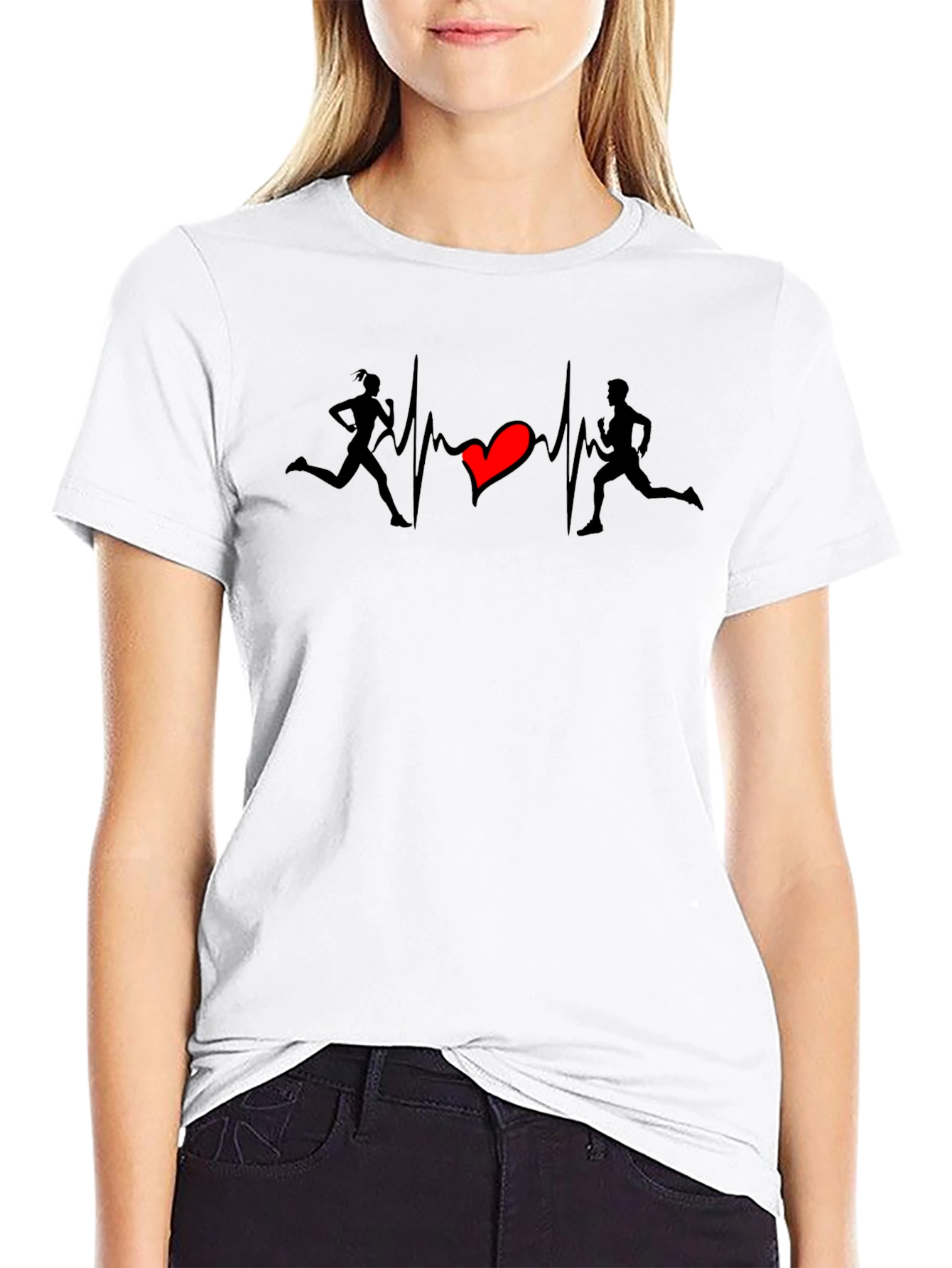Runners Heartbeat Graphic Tee