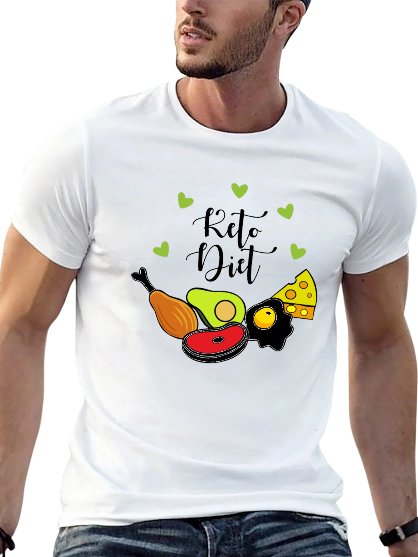 Keto Diet Graphic T-Shirt - Black