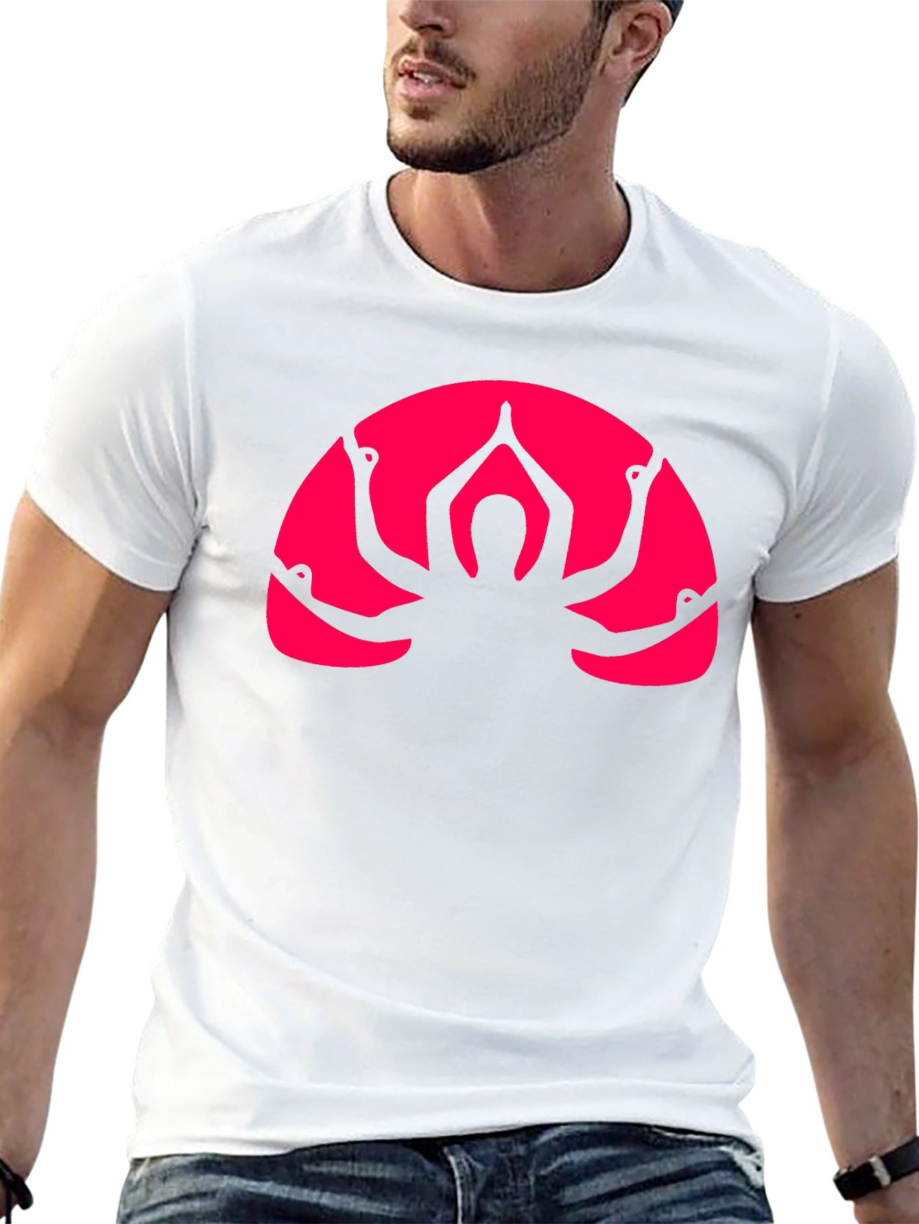 Yoga Arm Graphic Black T-Shirt