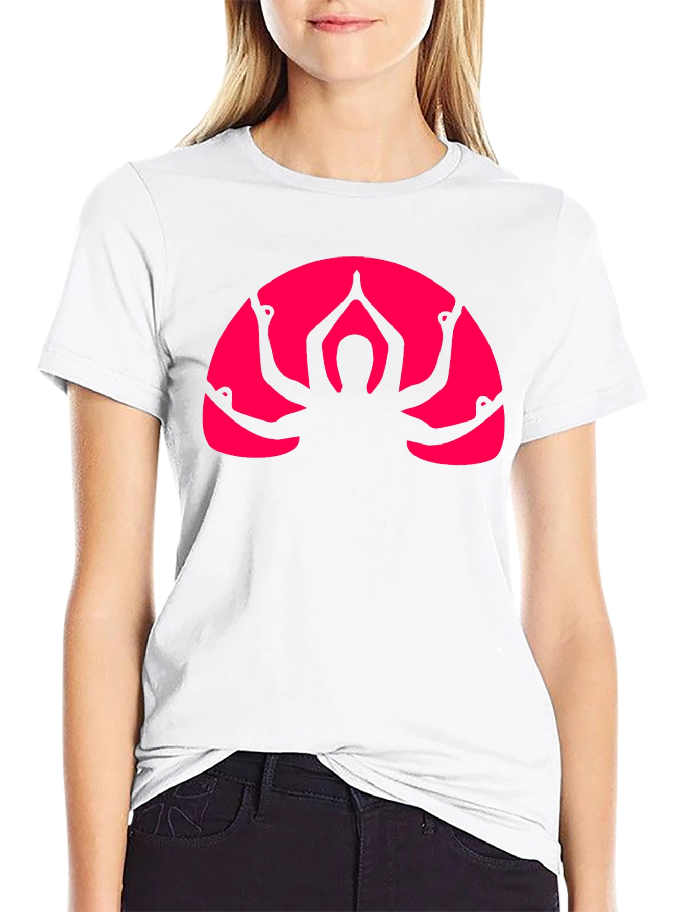 Yoga Arm Graphic Black T-Shirt