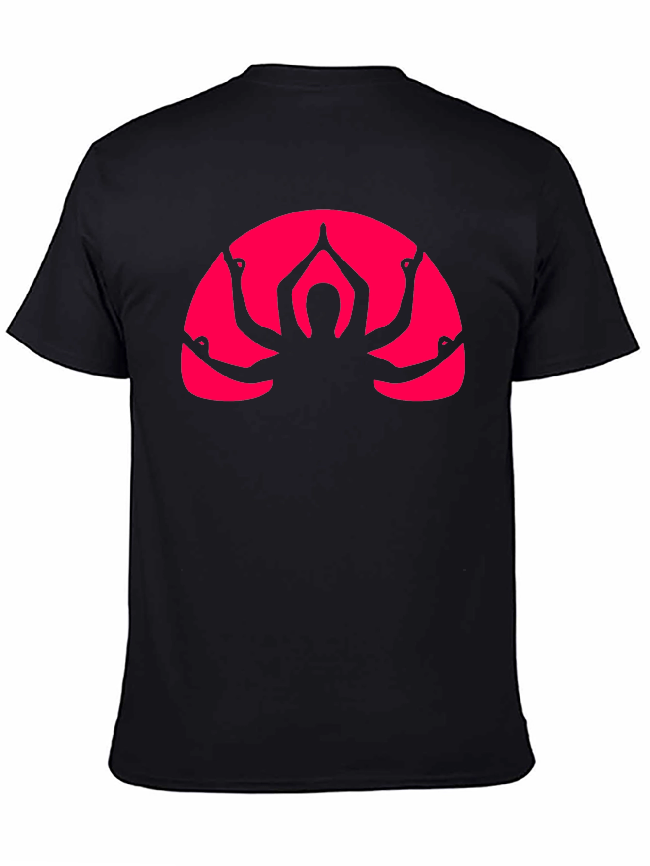 Yoga Arm Graphic Black T-Shirt