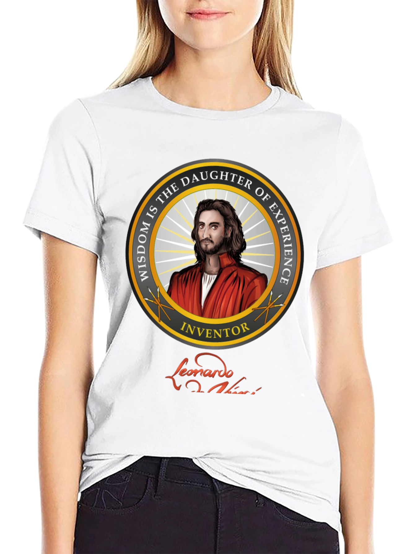 Leonardo Da Vinci T-Shirt - Wisdom and Experience