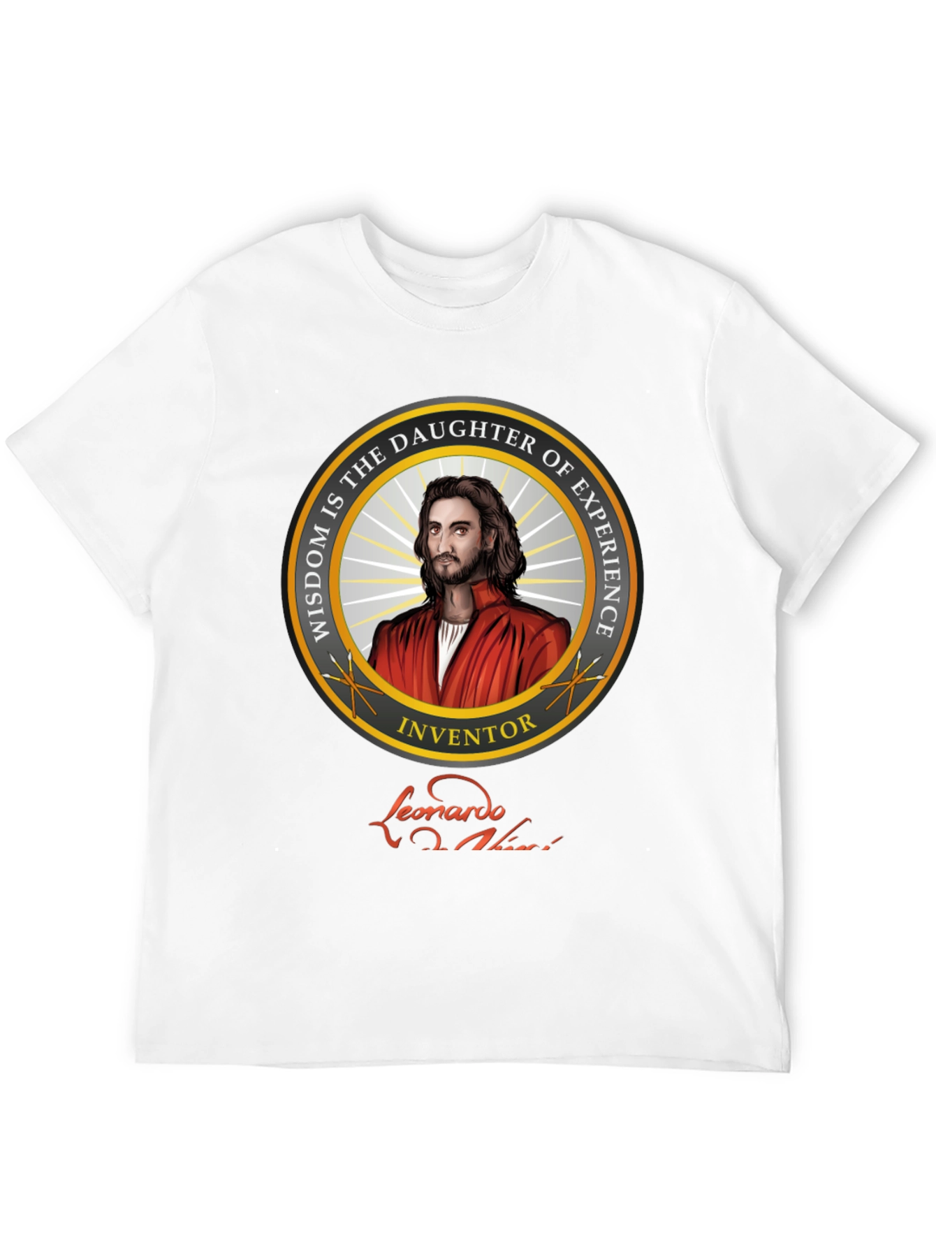 Leonardo Da Vinci T-Shirt - Wisdom and Experience