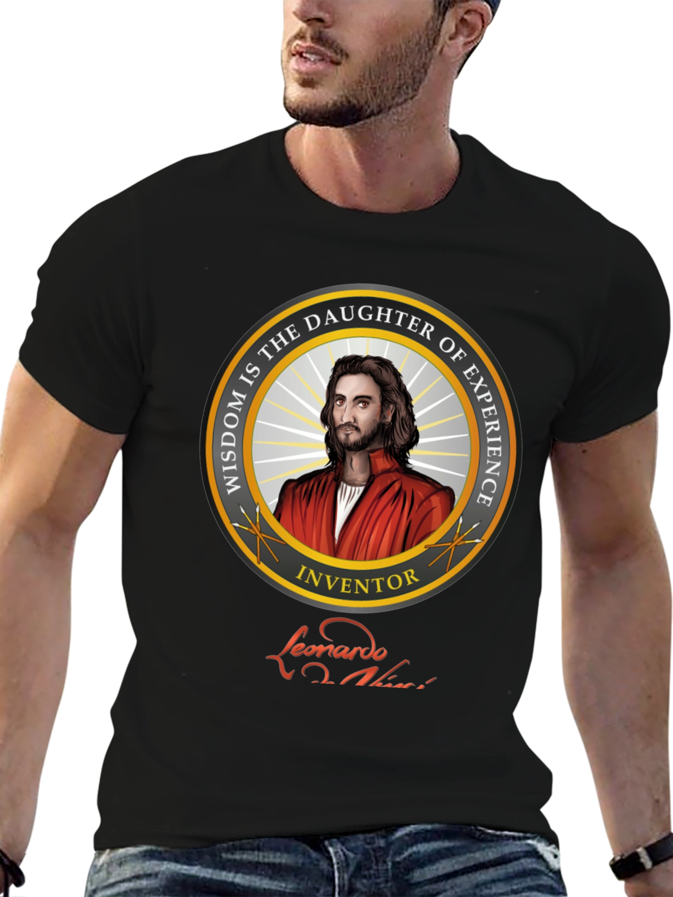 Leonardo Da Vinci T-Shirt - Wisdom and Experience