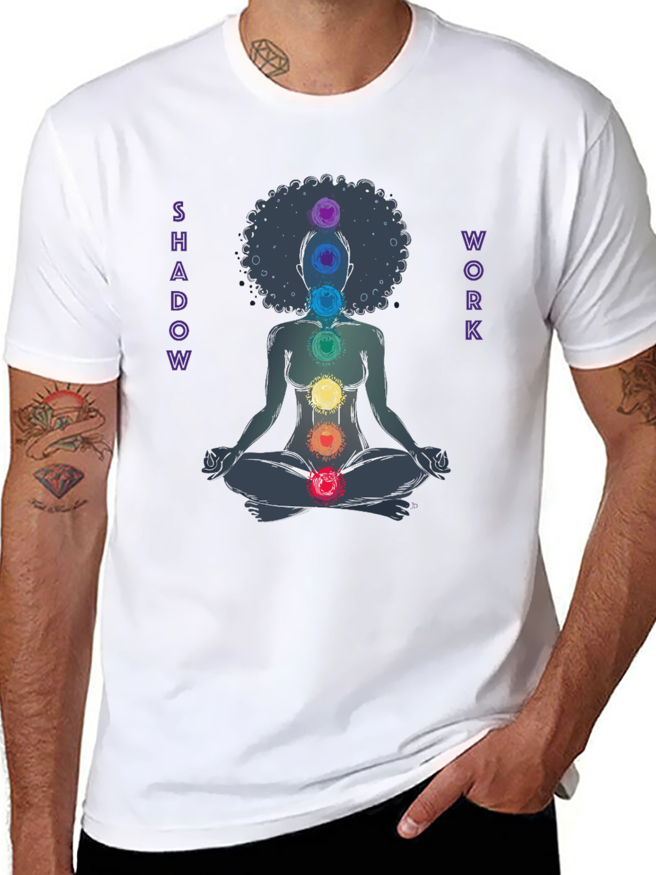 Shadow Work Chakra Meditation Graphic T-Shirt