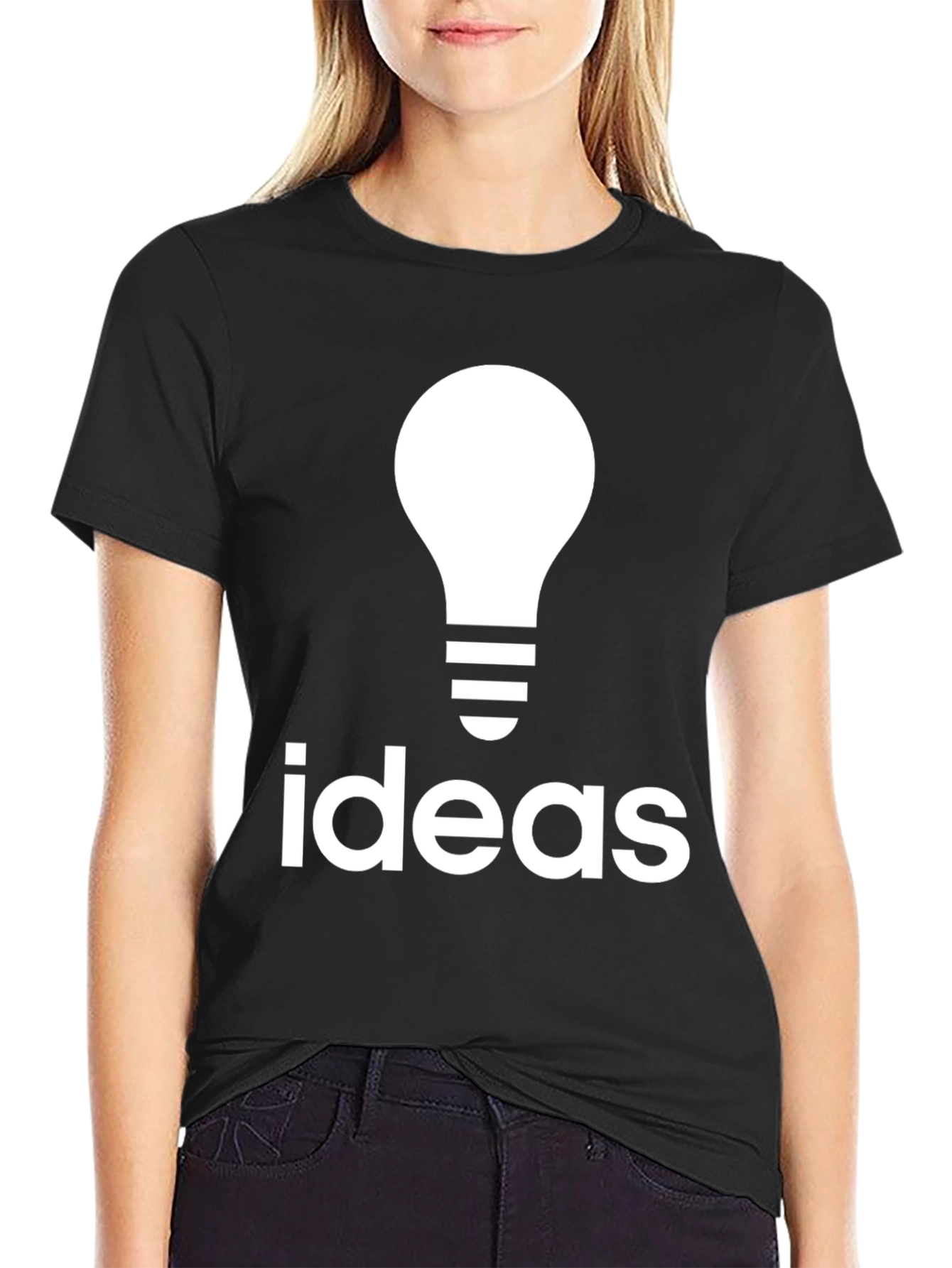 Ideas Lightbulb Graphic Tee - Think Different!