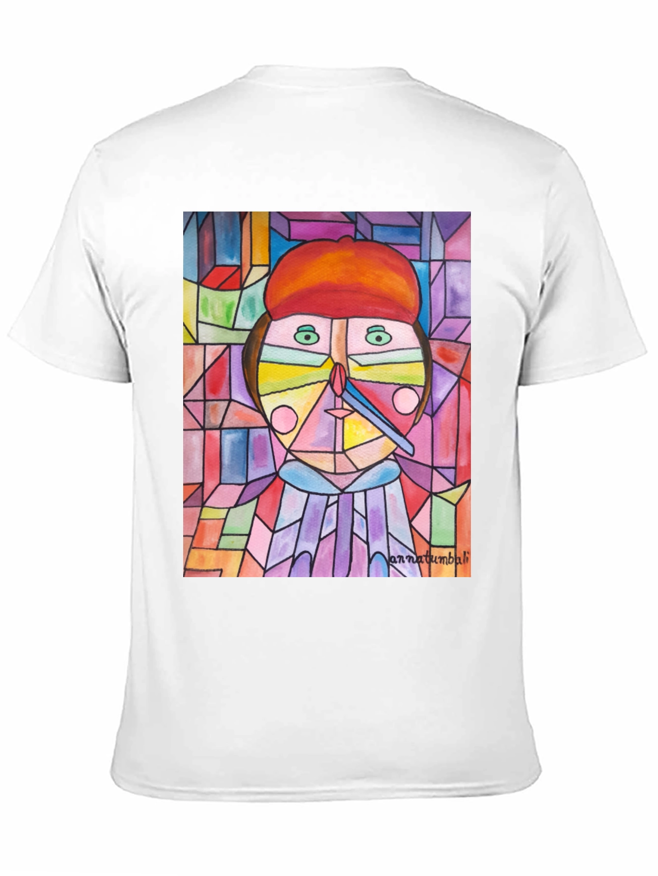 Abstract Art Print Black T-Shirt