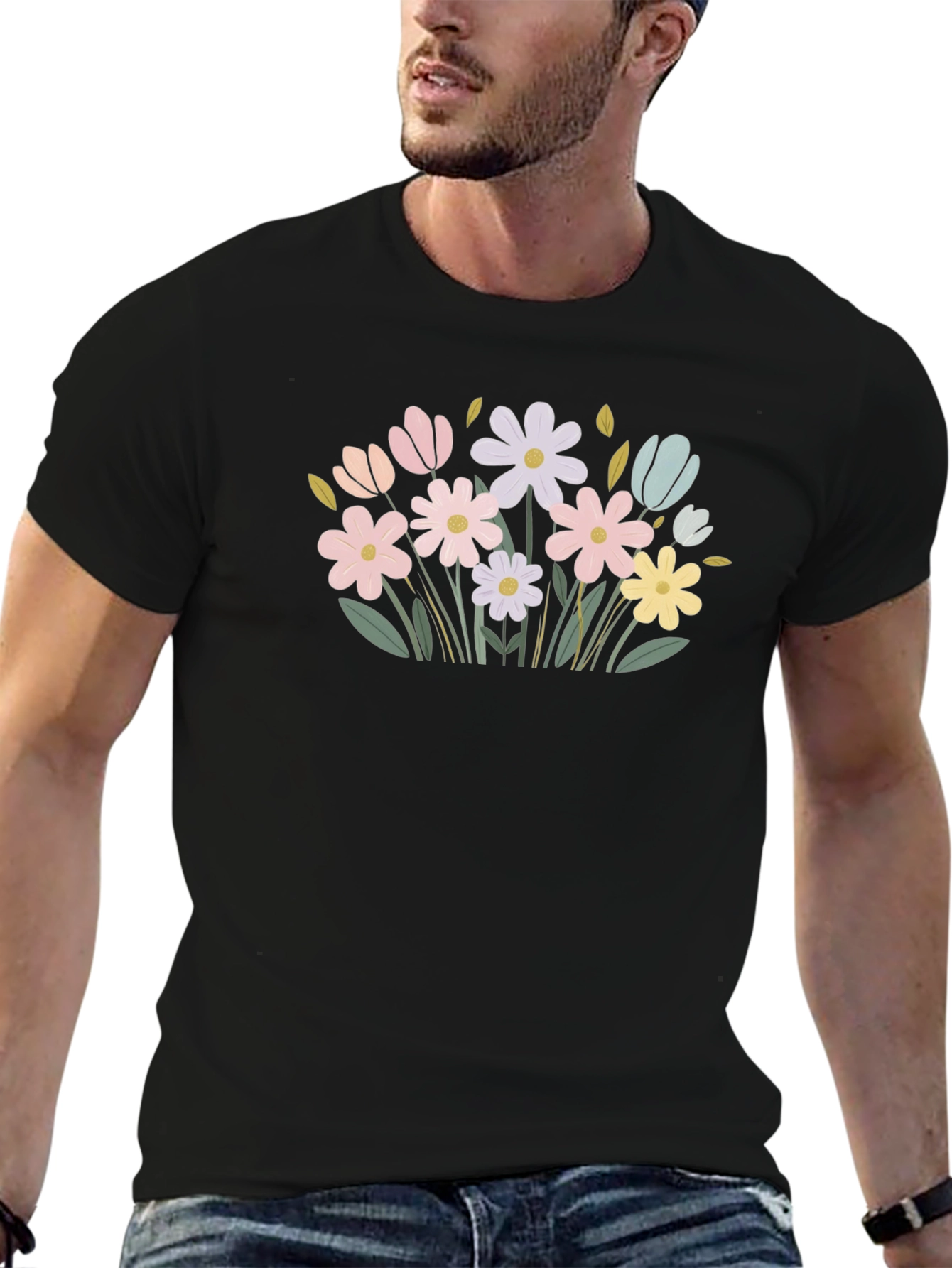 Floral Graphic T-Shirt - Casual Comfort