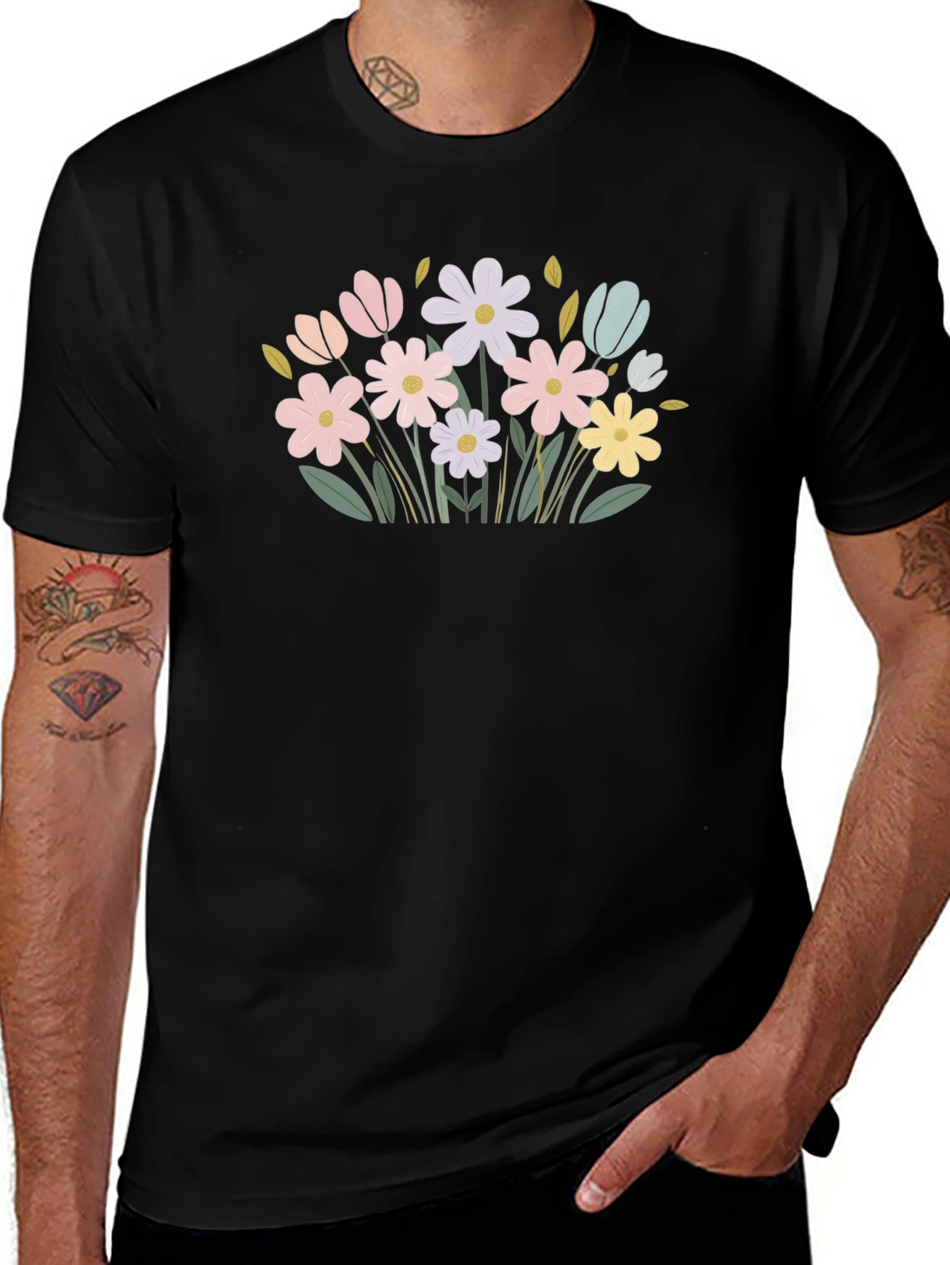Floral Graphic T-Shirt - Casual Comfort