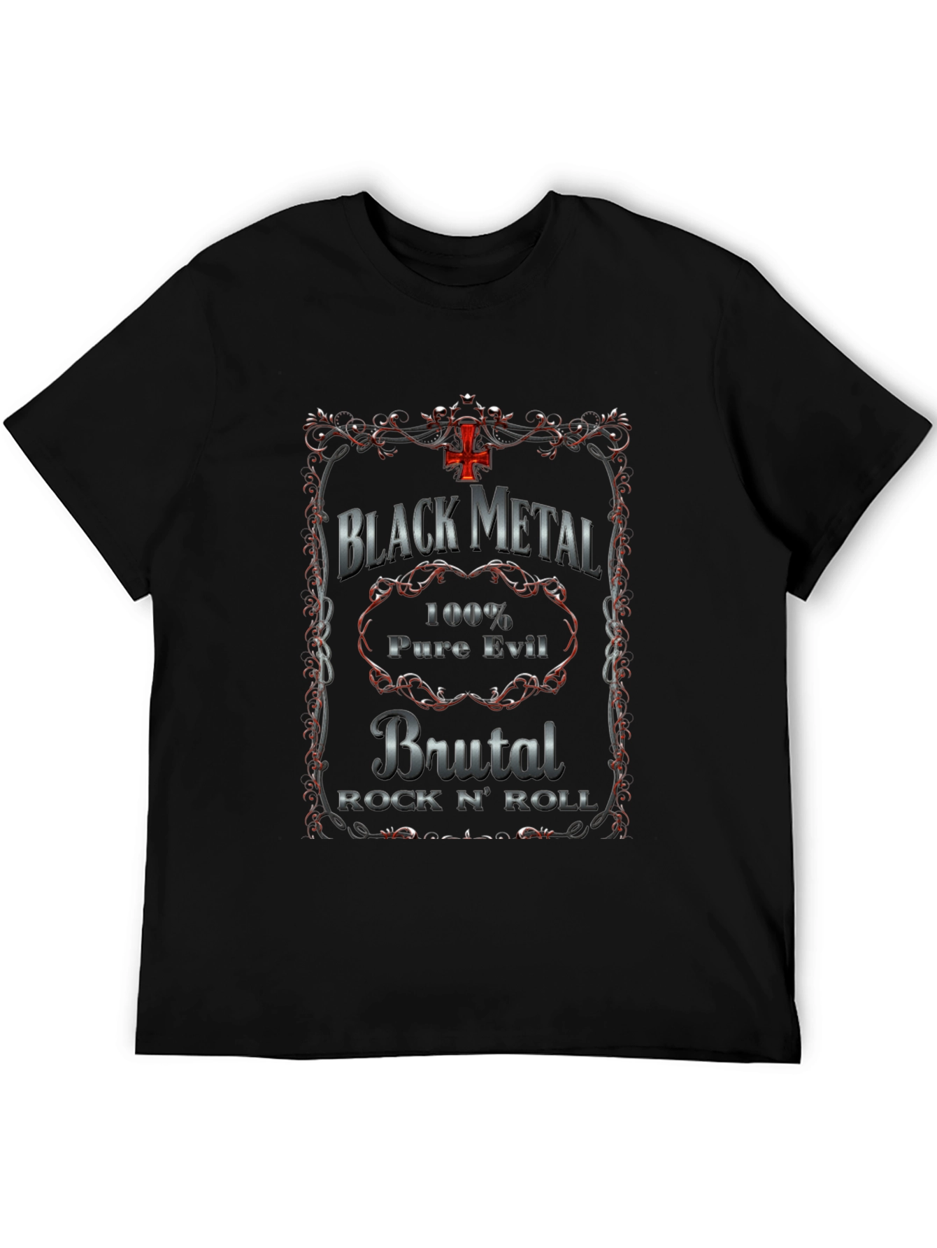 Black Metal Brutal Rock N Roll T-Shirt