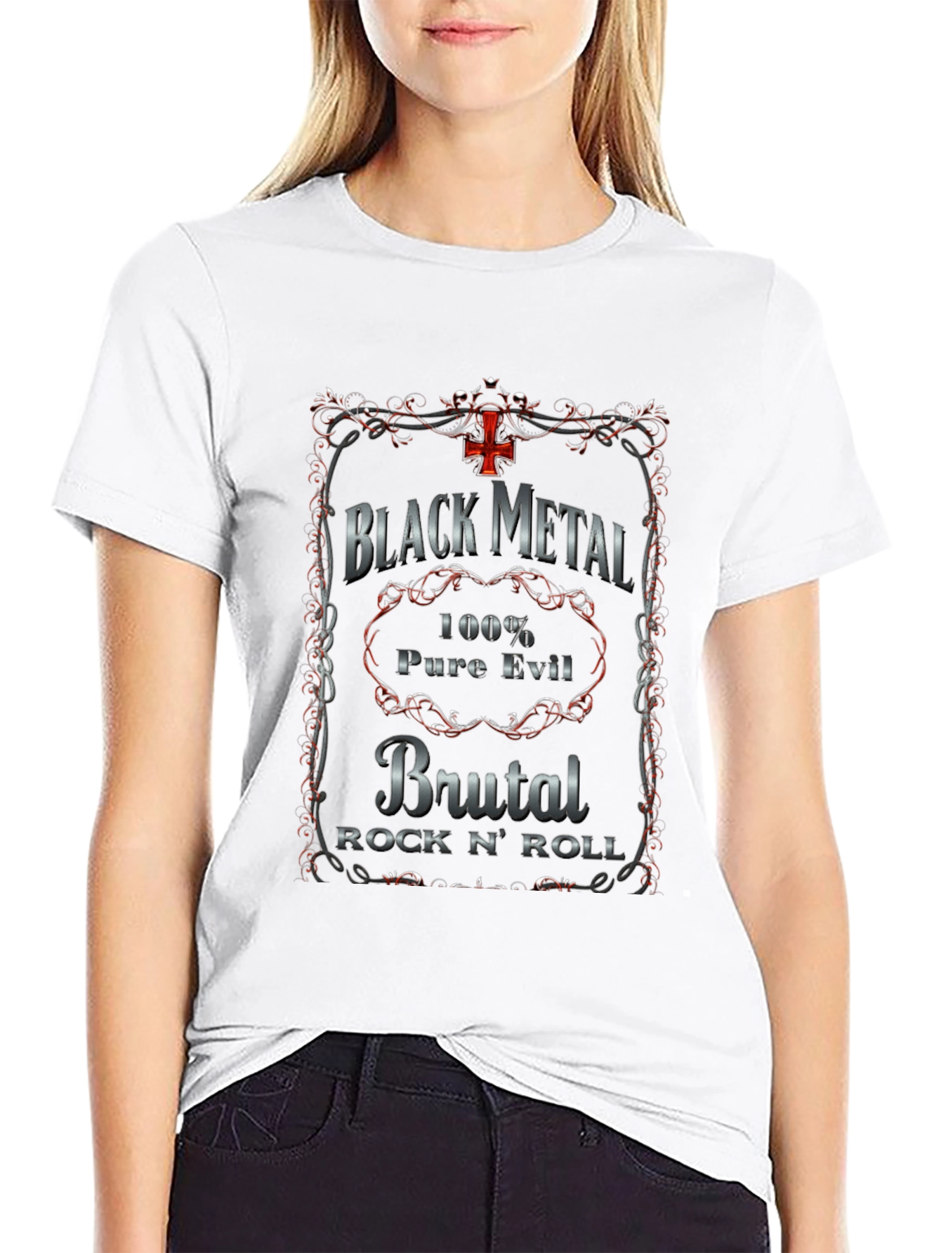 Black Metal Brutal Rock N Roll T-Shirt