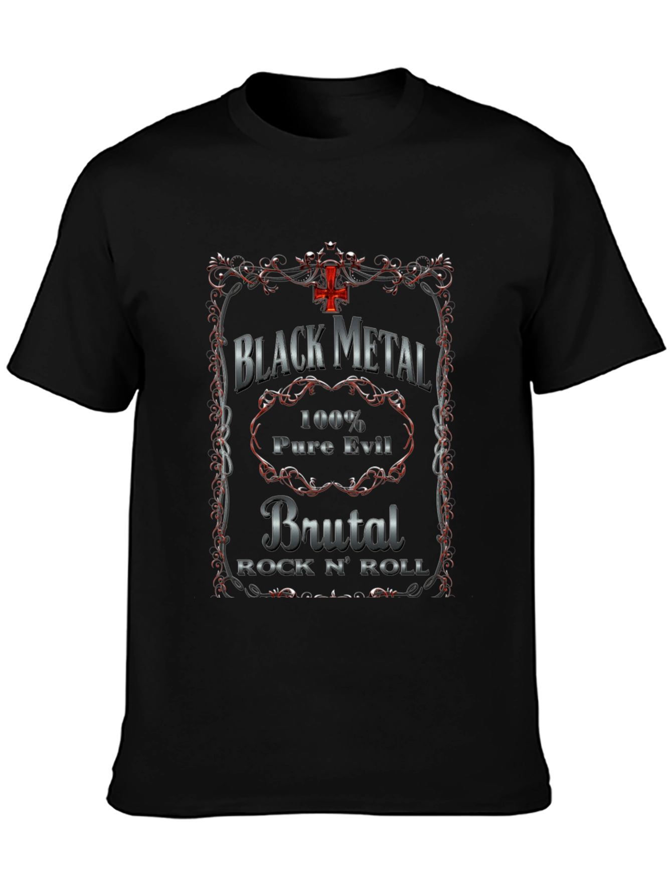 Black Metal Brutal Rock N Roll T-Shirt