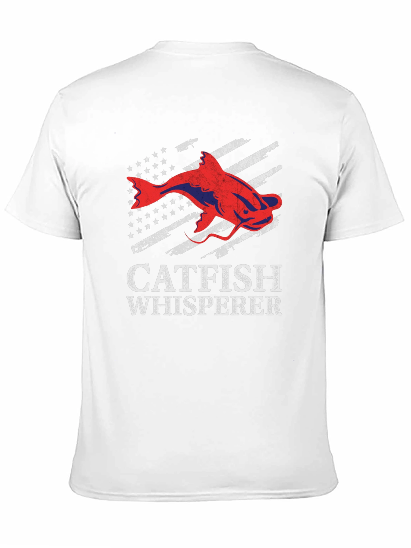 Catfish Whisperer Graphic T-Shirt - Patriotic Angler Tee