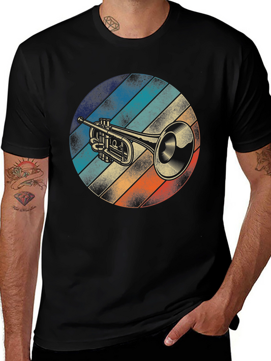 Retro Trumpet T-Shirt - Cool Musical Instrument Tee