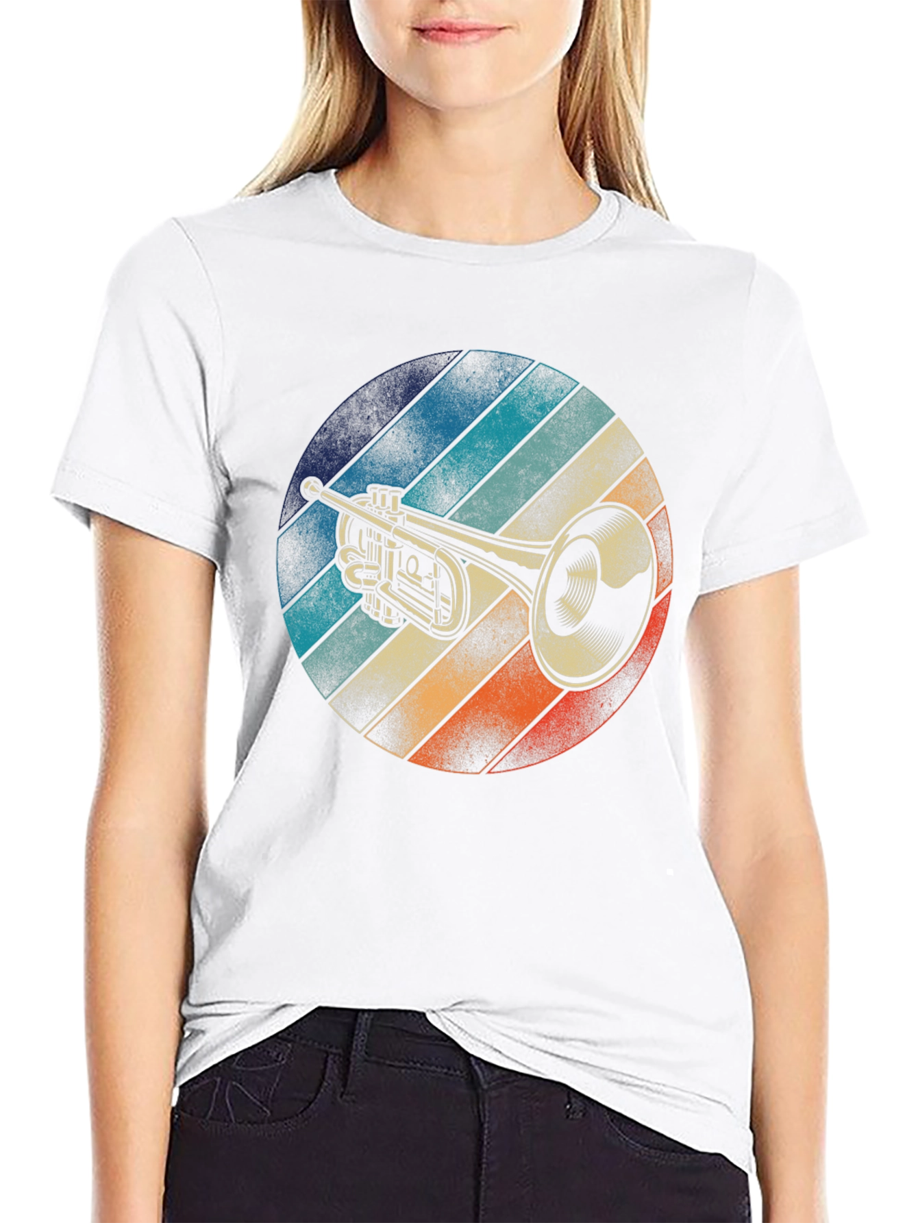 Retro Trumpet T-Shirt - Cool Musical Instrument Tee