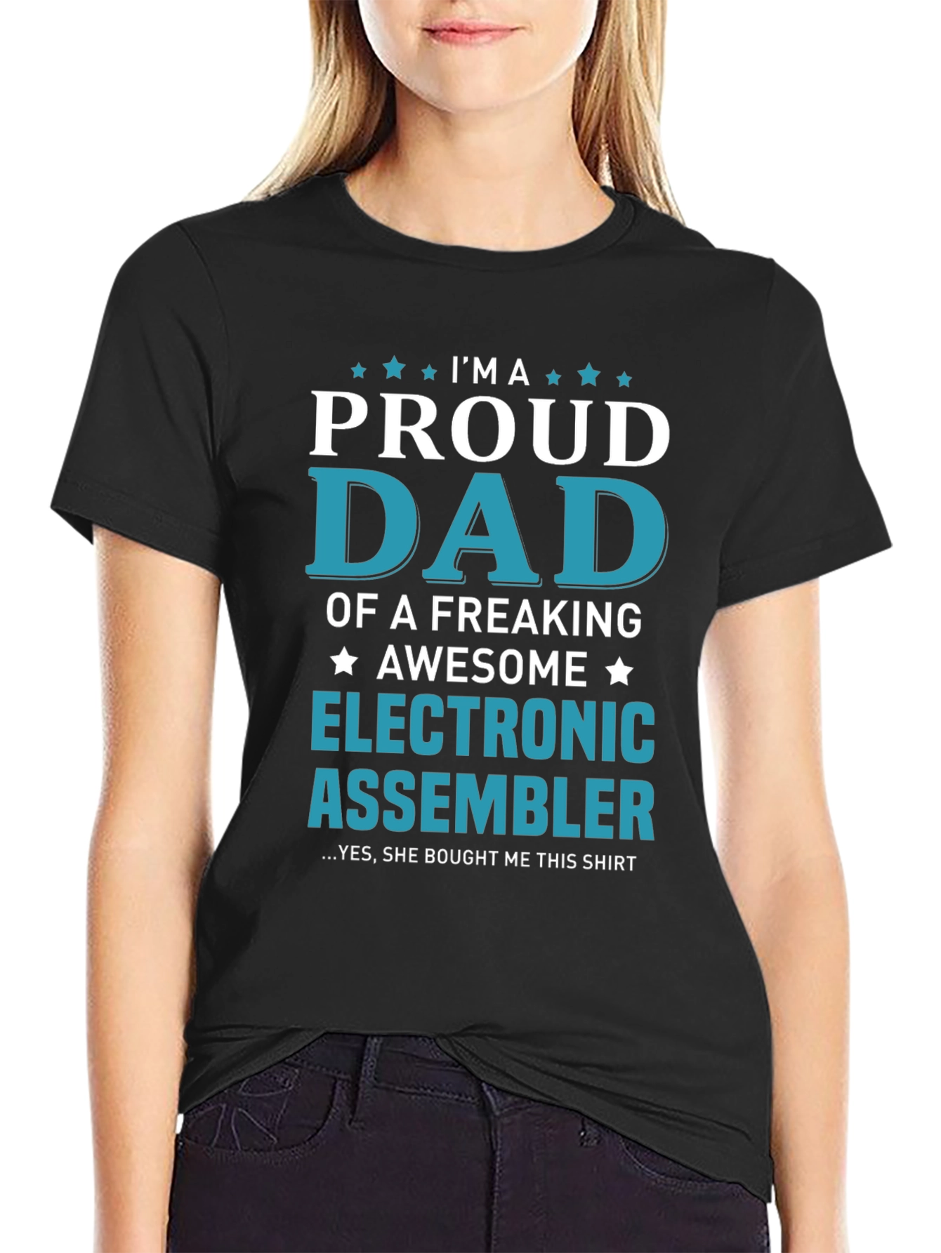 Proud Dad Electronic Assembler T-Shirt