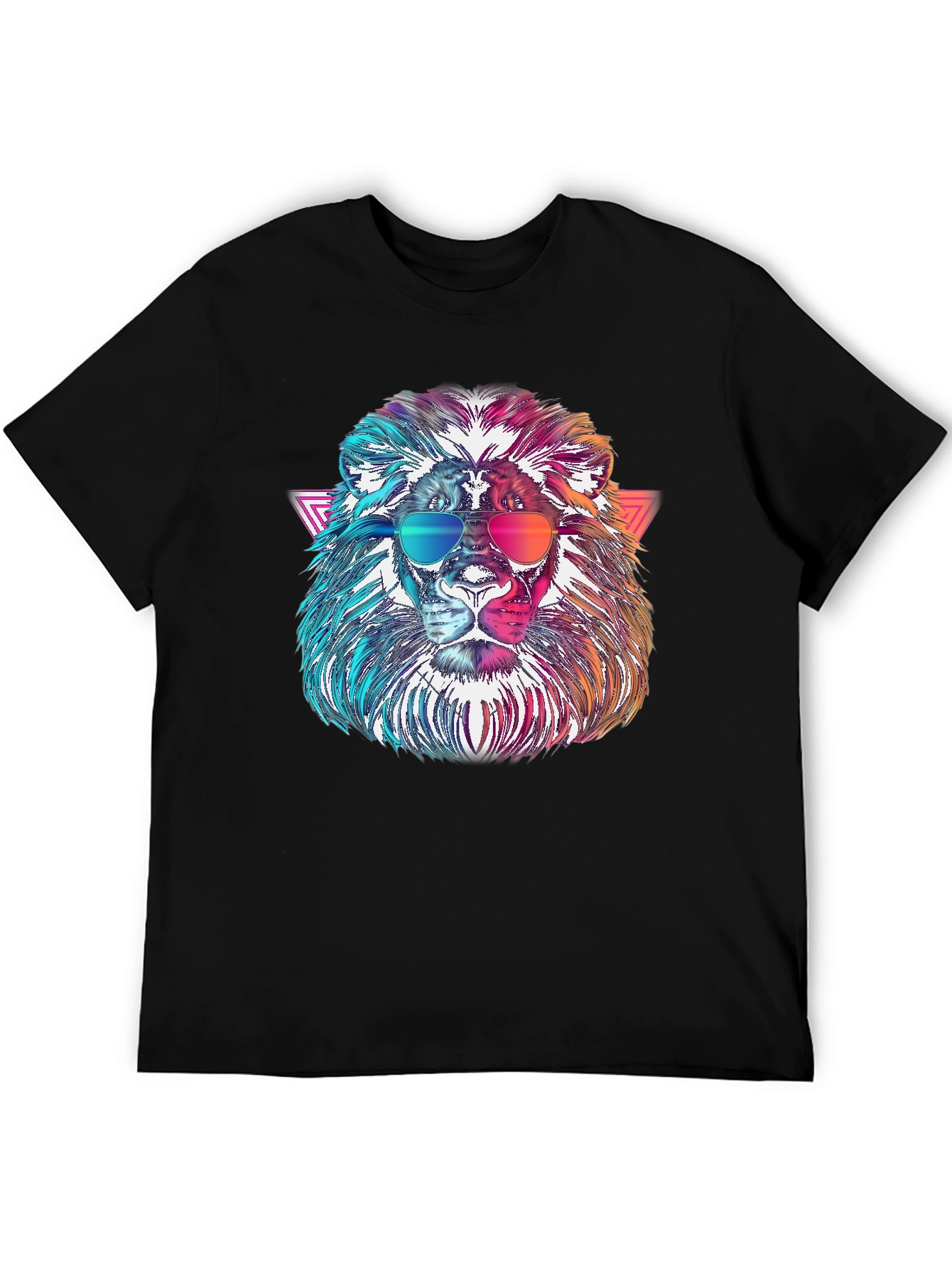 Cool Lion Graphic Tee - Black T-Shirt