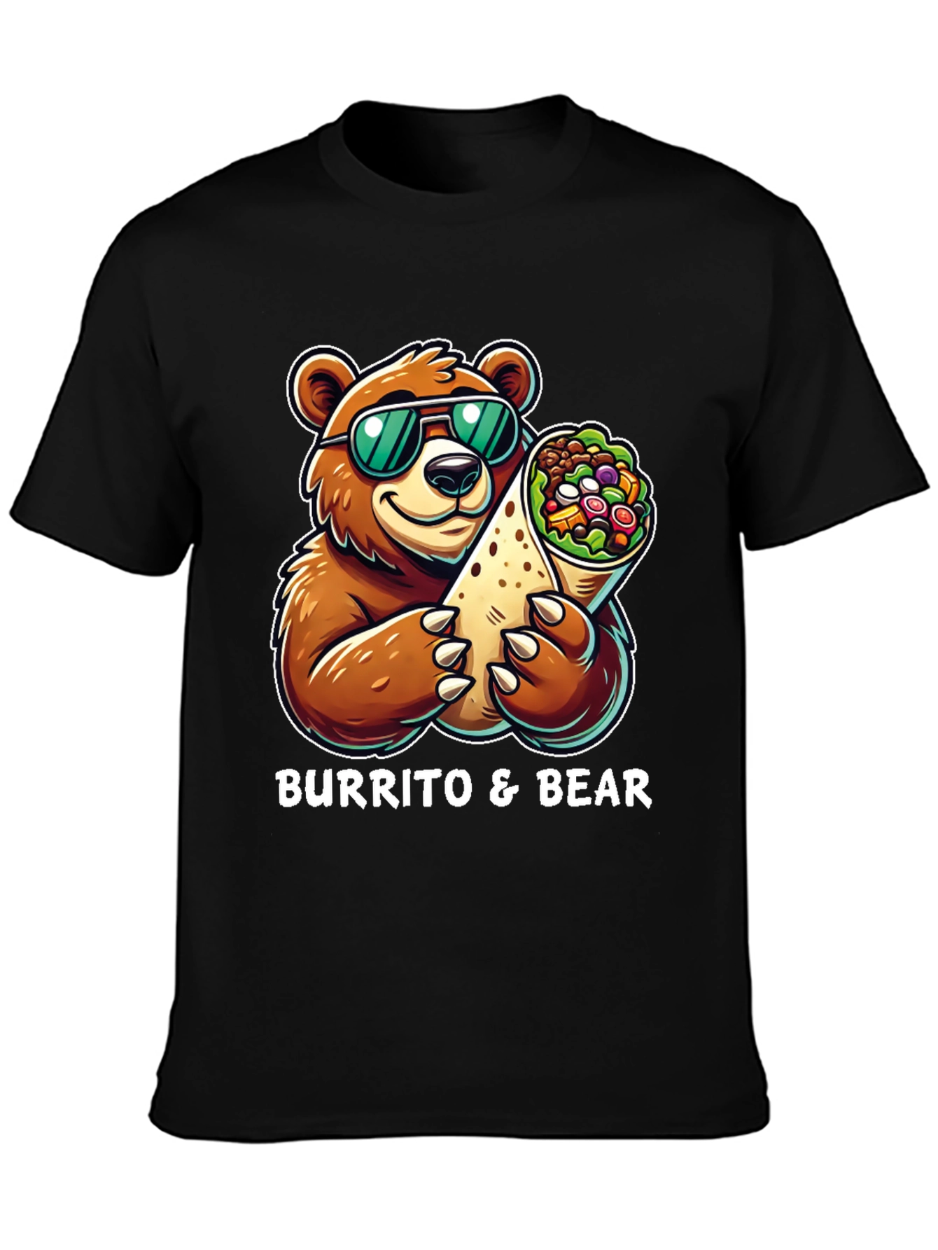 Burrito & Bear Graphic T-Shirt
