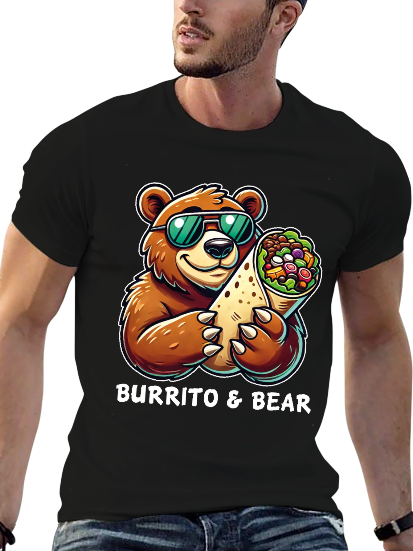 Burrito & Bear Graphic T-Shirt